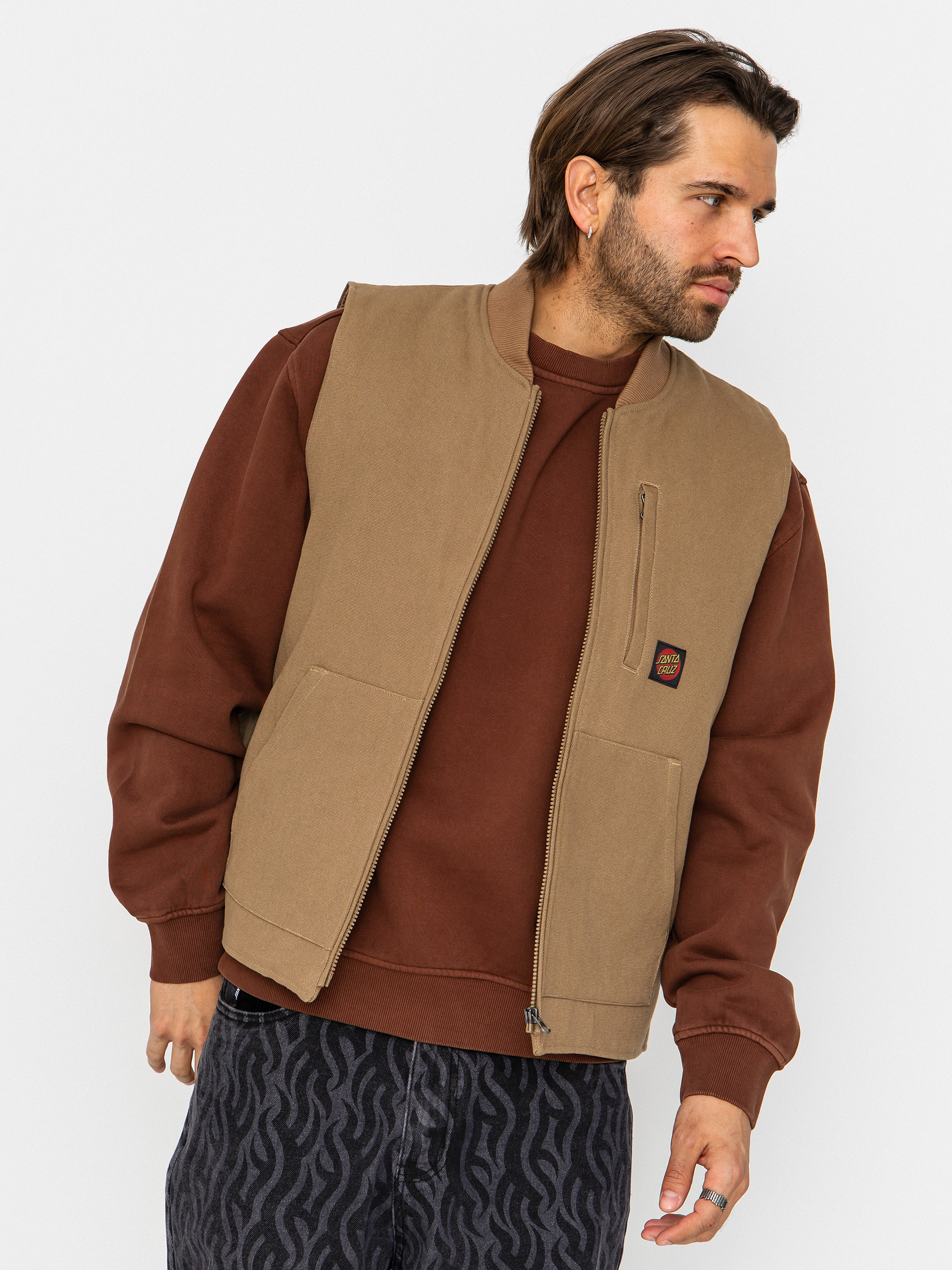 Kamizelka Santa Cruz Classic Label (taupe)
