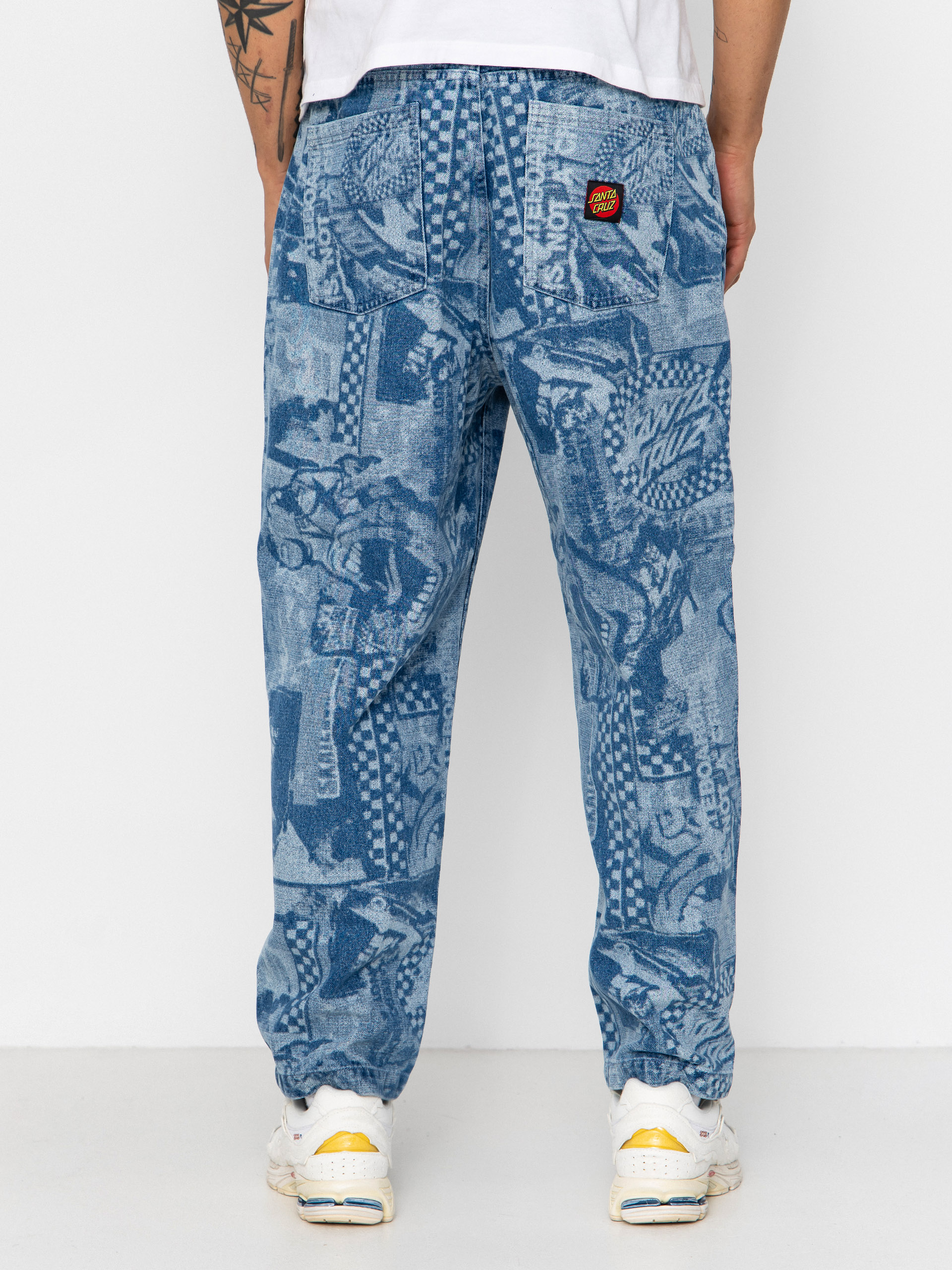 Spodnie Santa Cruz Big (stonewash collage)