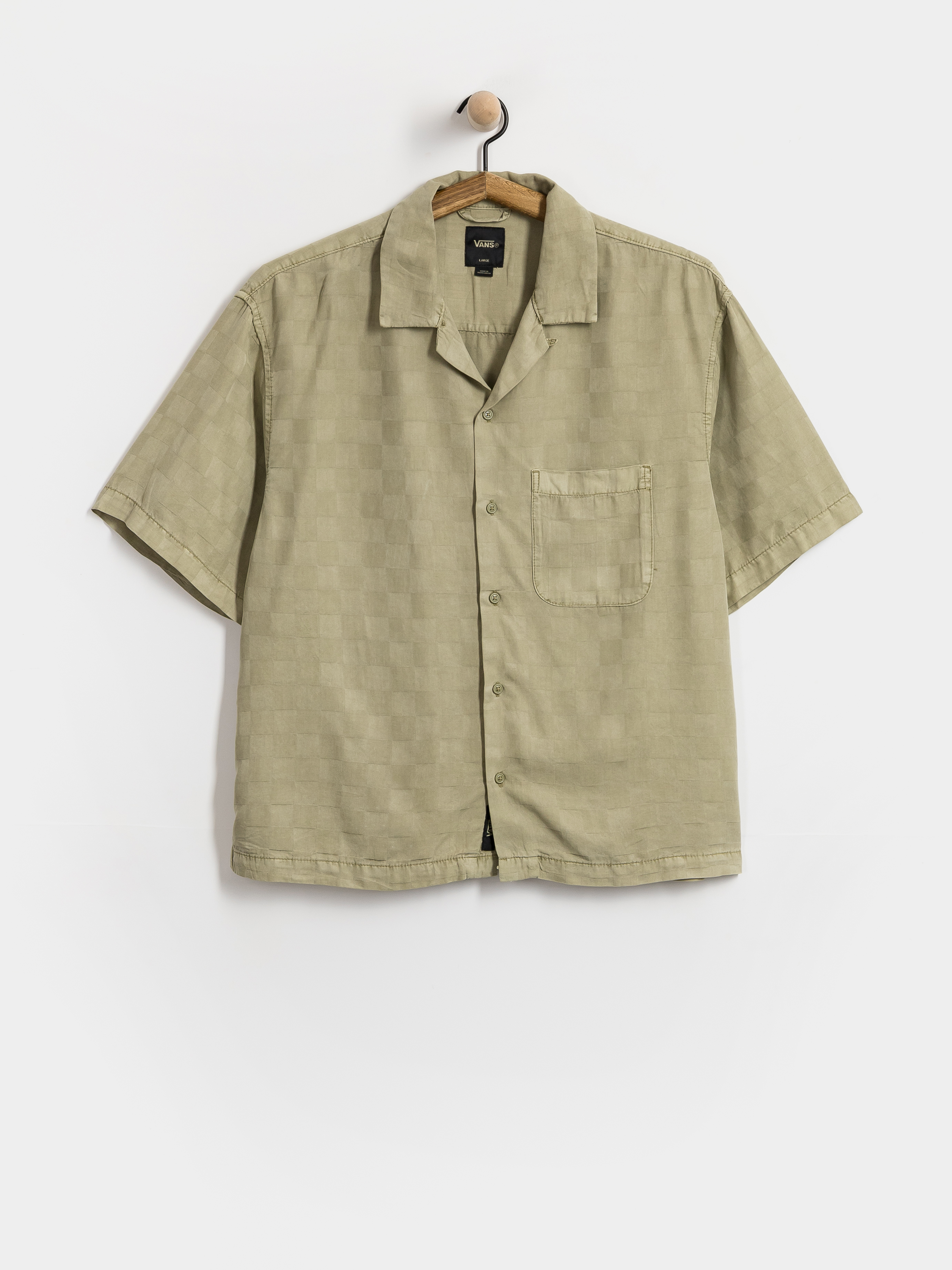 Koszula Vans Van Doren Tencel Check Camp (soft sage)