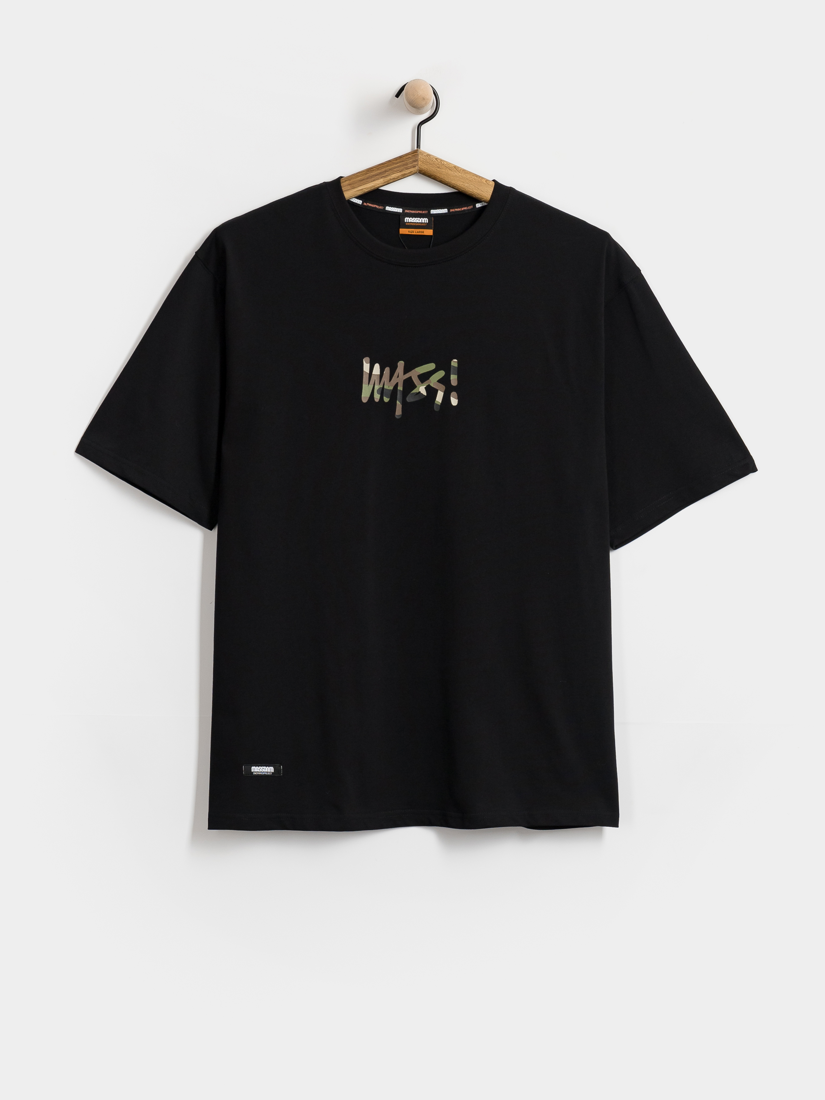 T-shirt MassDnm Camo Sign (black)