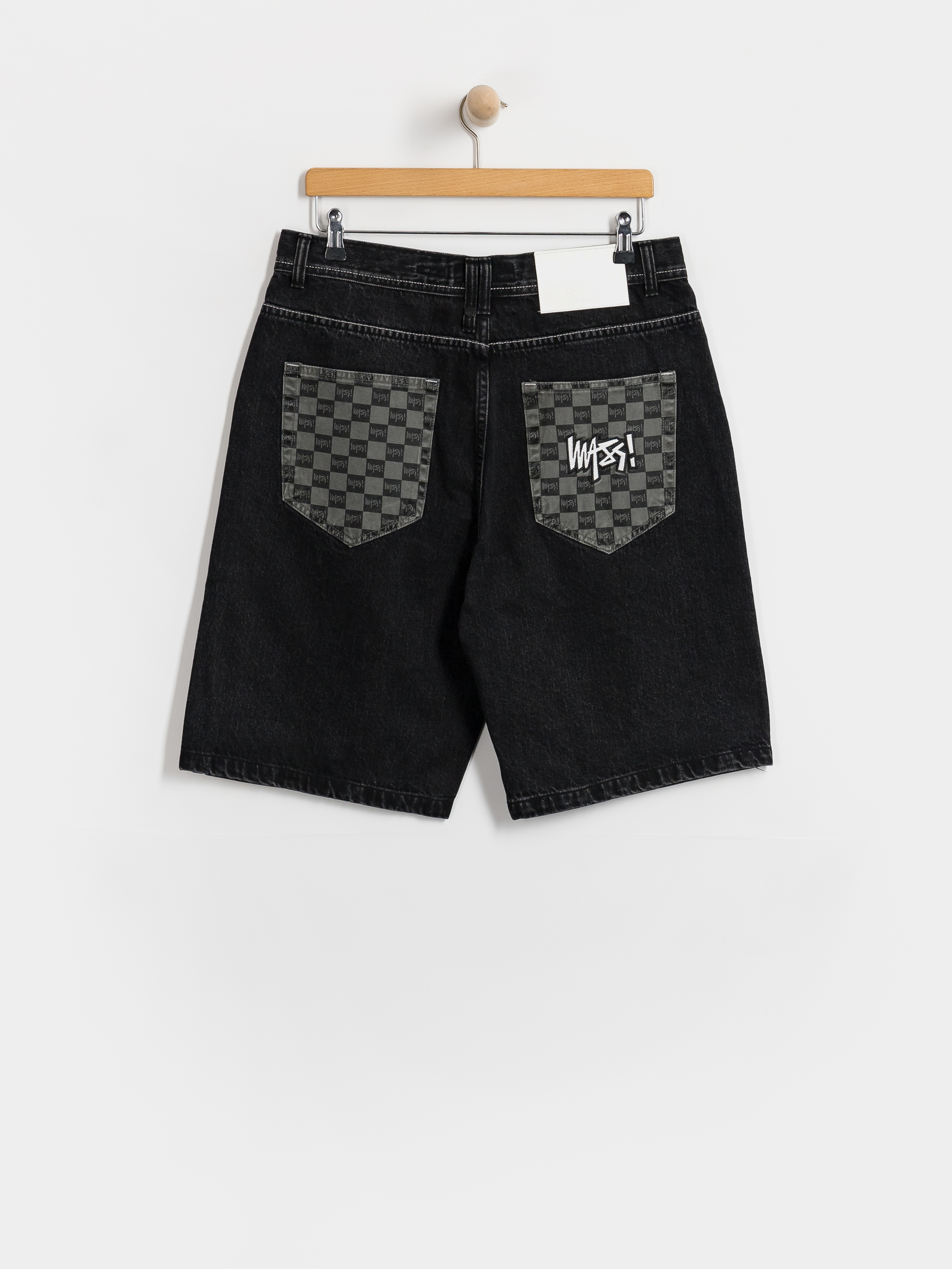 Szorty MassDnm Jeans Higher (black washed)