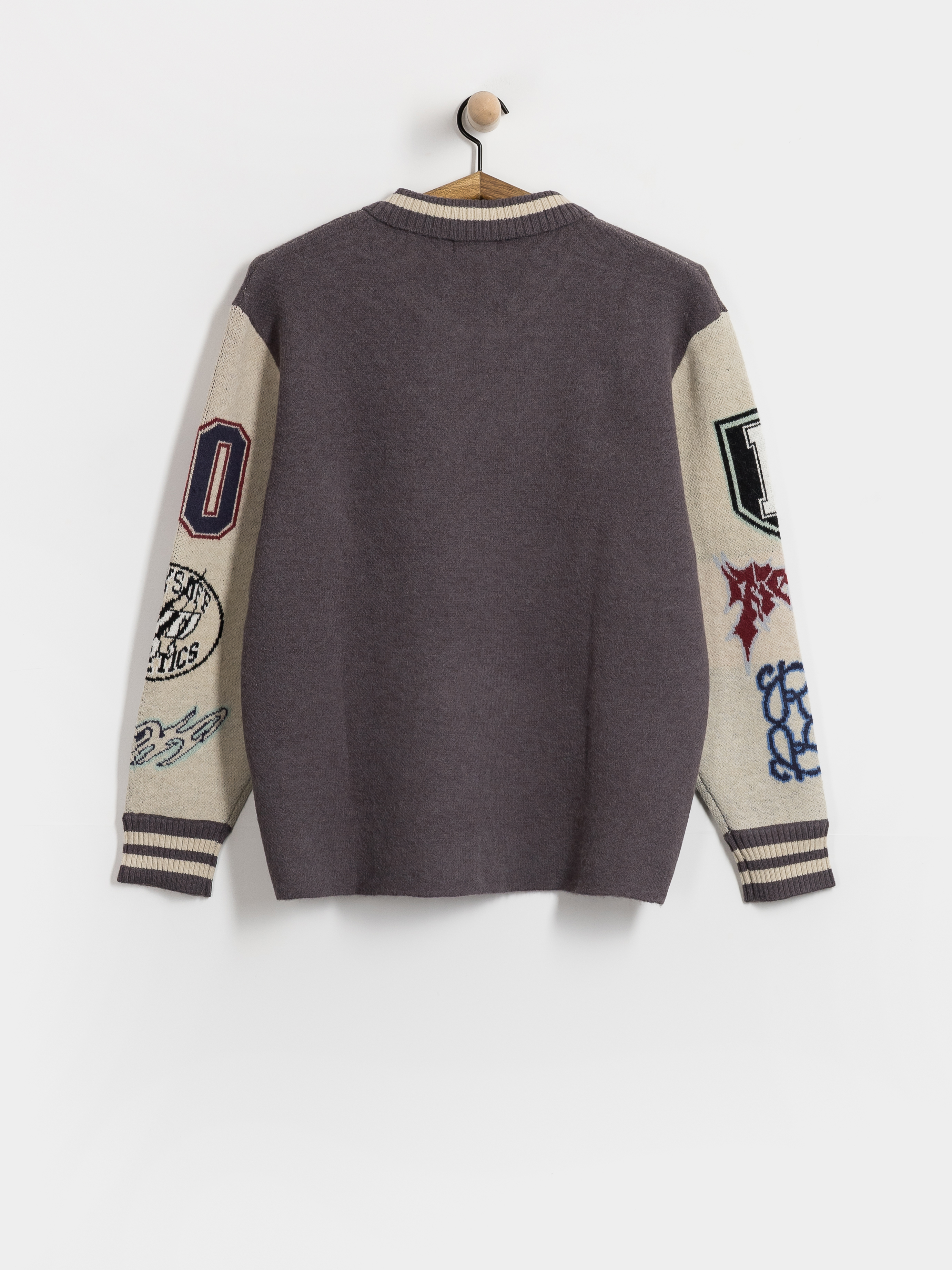Sweter RipNDip Run It Up Knit (charoal cream)