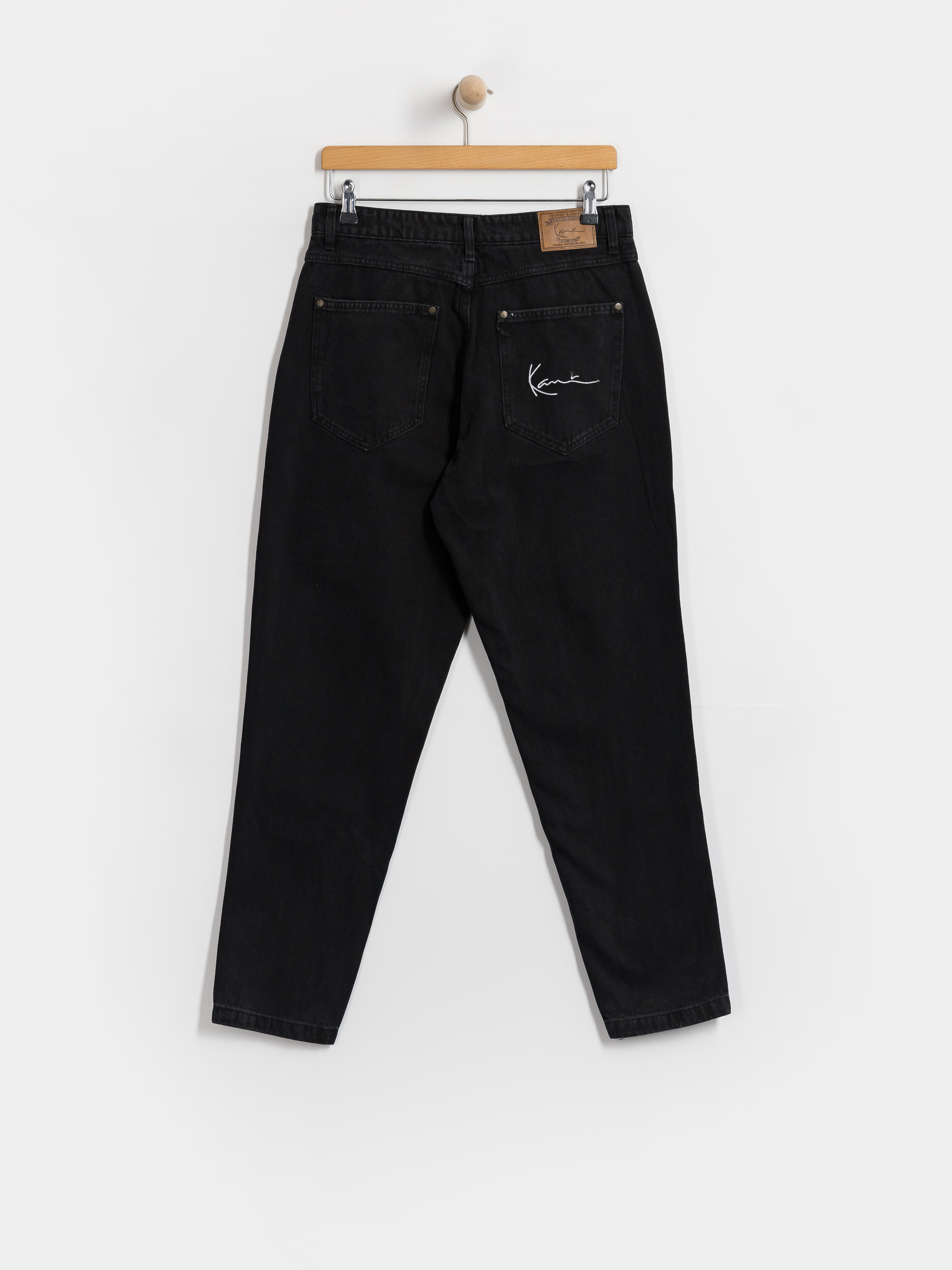 Spodnie Karl Kani Small Signature Tapered Five Pocket Denim (black)
