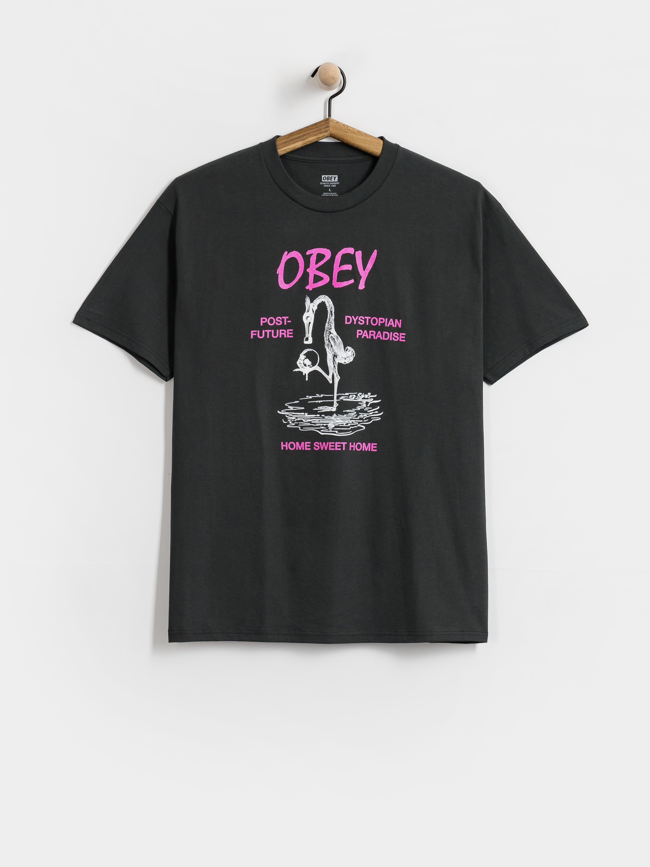 T-shirt OBEY Post Future (vintage black)