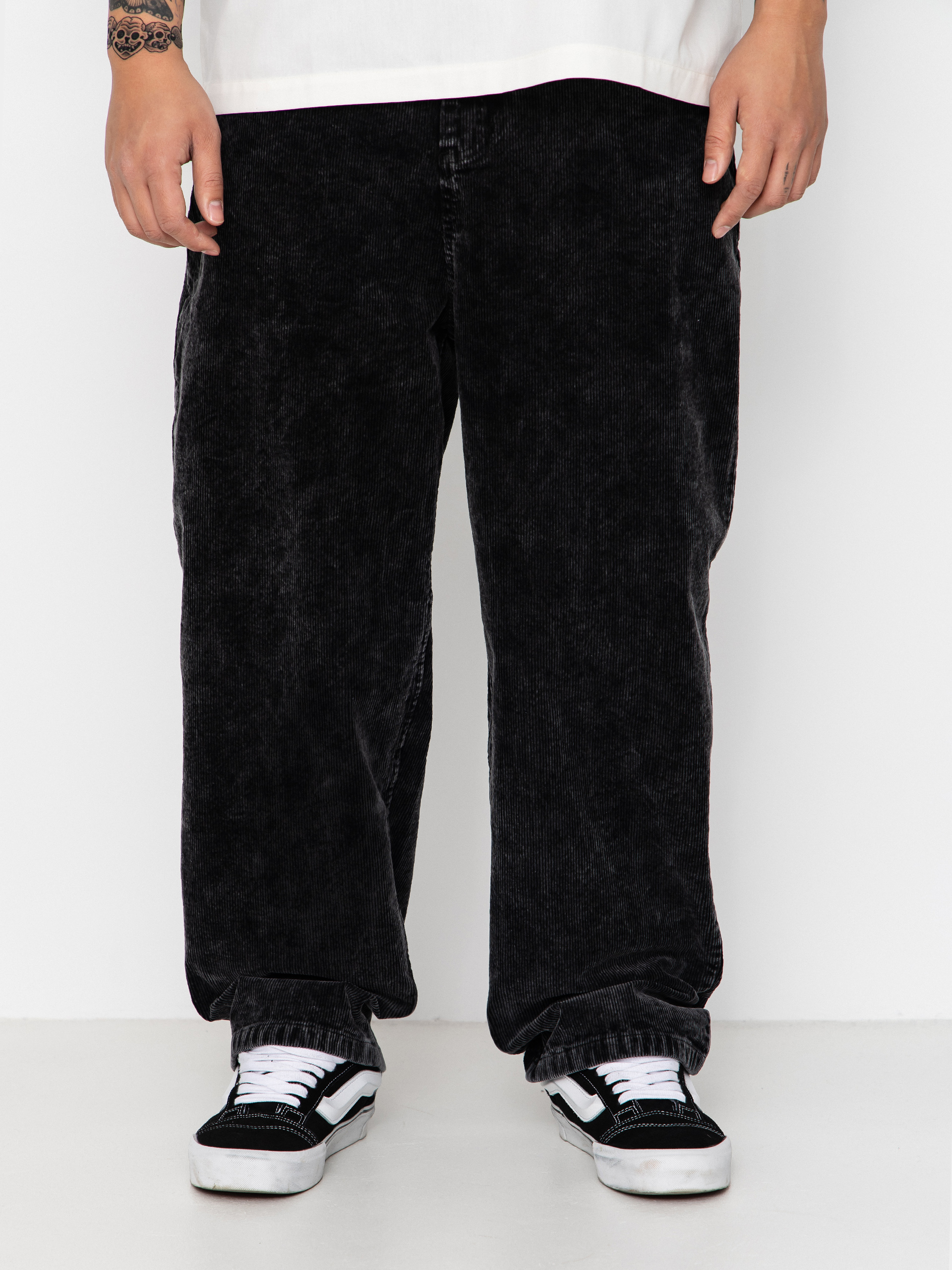 Spodnie Wasted Paris Faded Corduroy Casper (faded black)
