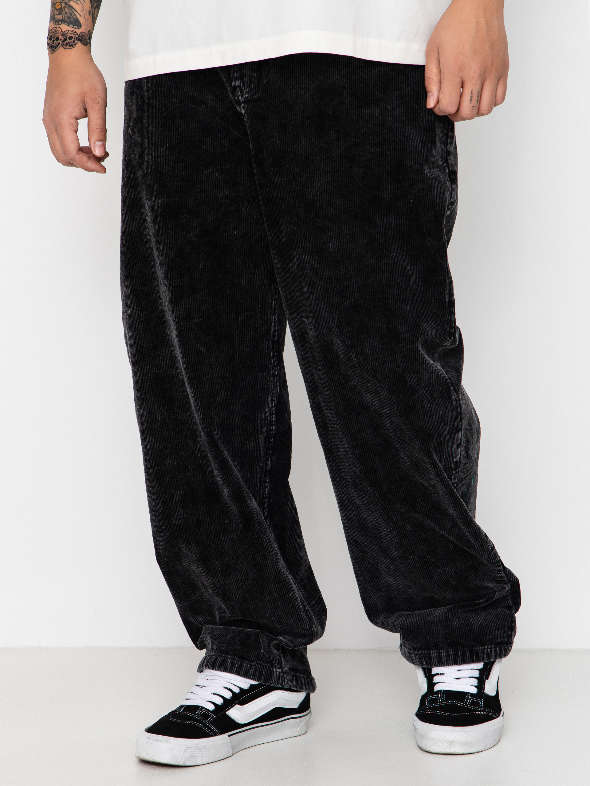 Spodnie Wasted Paris Faded Corduroy Casper (faded black)