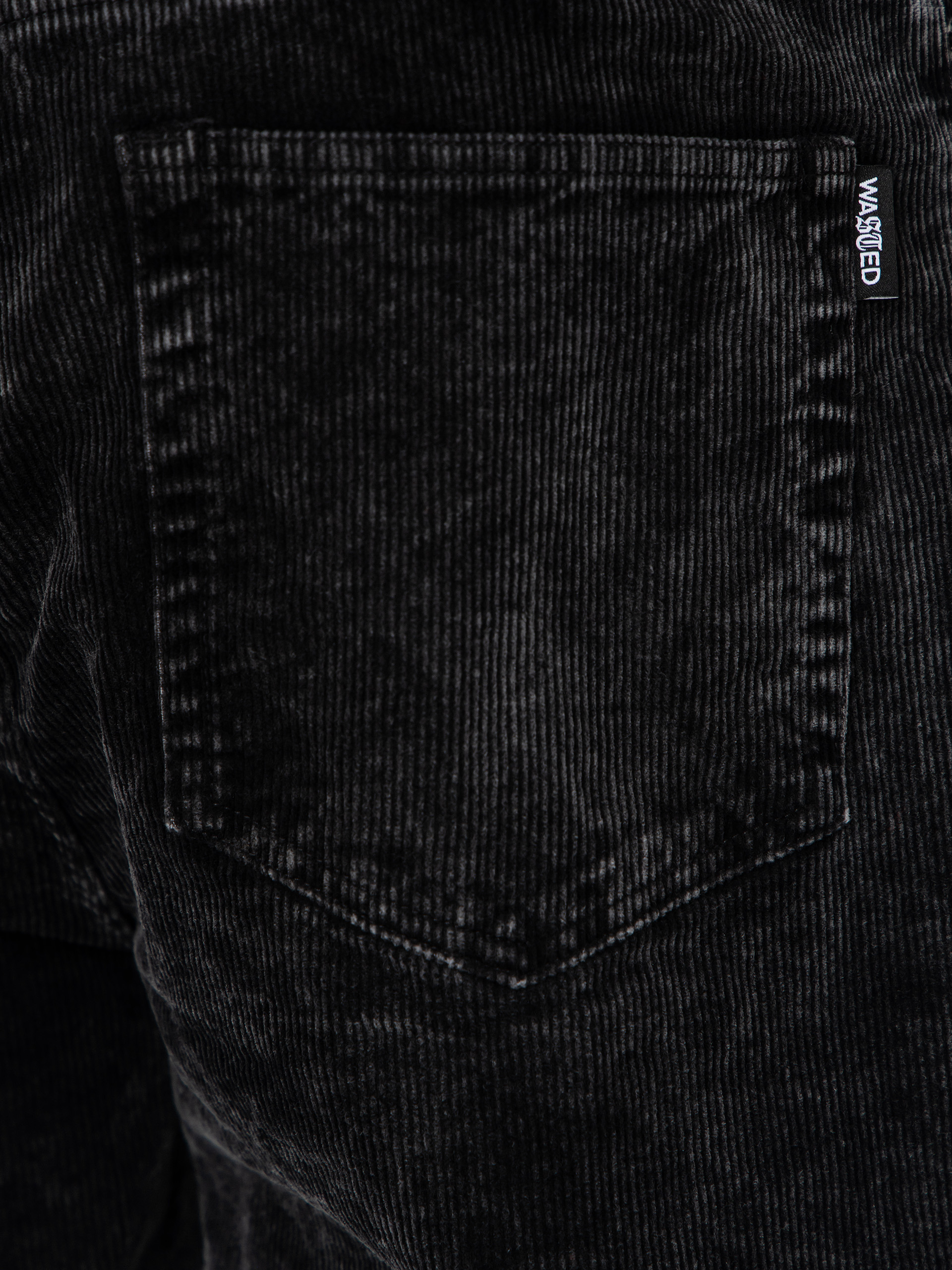 Spodnie Wasted Paris Faded Corduroy Casper (faded black)