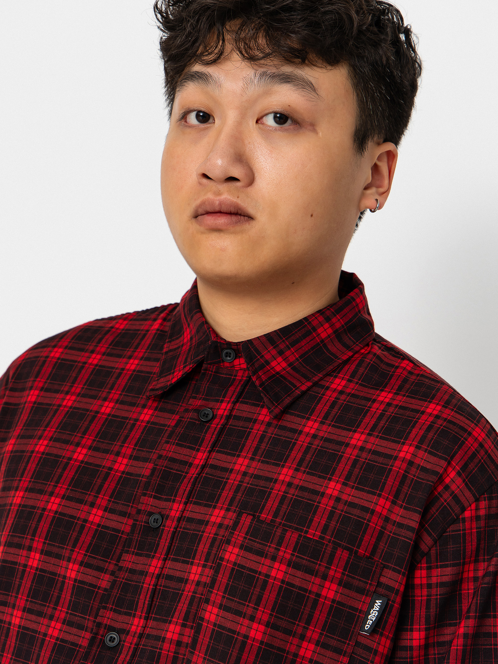 Koszula Wasted Paris Tartan Age Shirt (fire red/black)