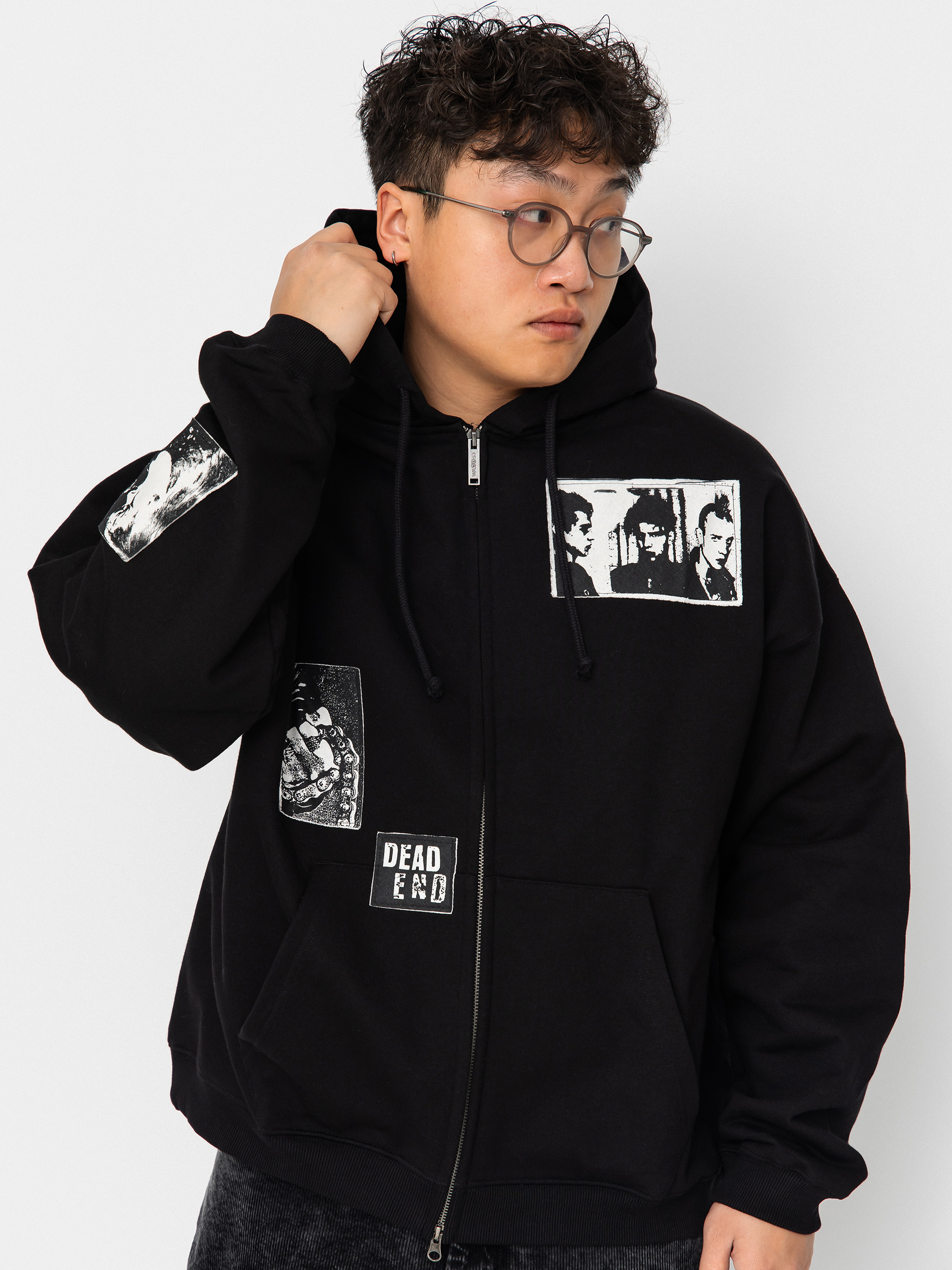 Bluza z kapturem Wasted Paris Taunt Boxy ZHD (black)