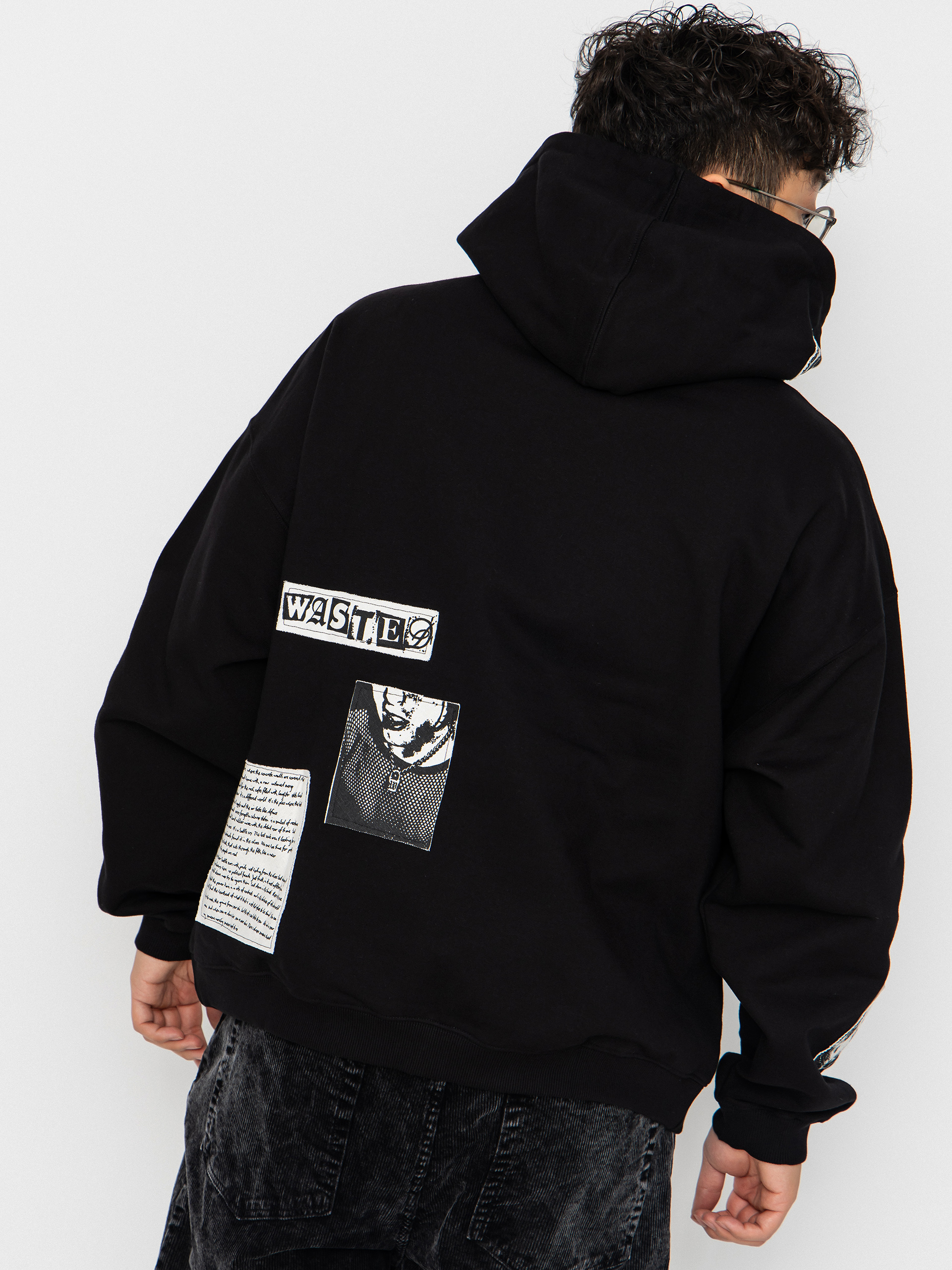 Bluza z kapturem Wasted Paris Taunt Boxy ZHD (black)