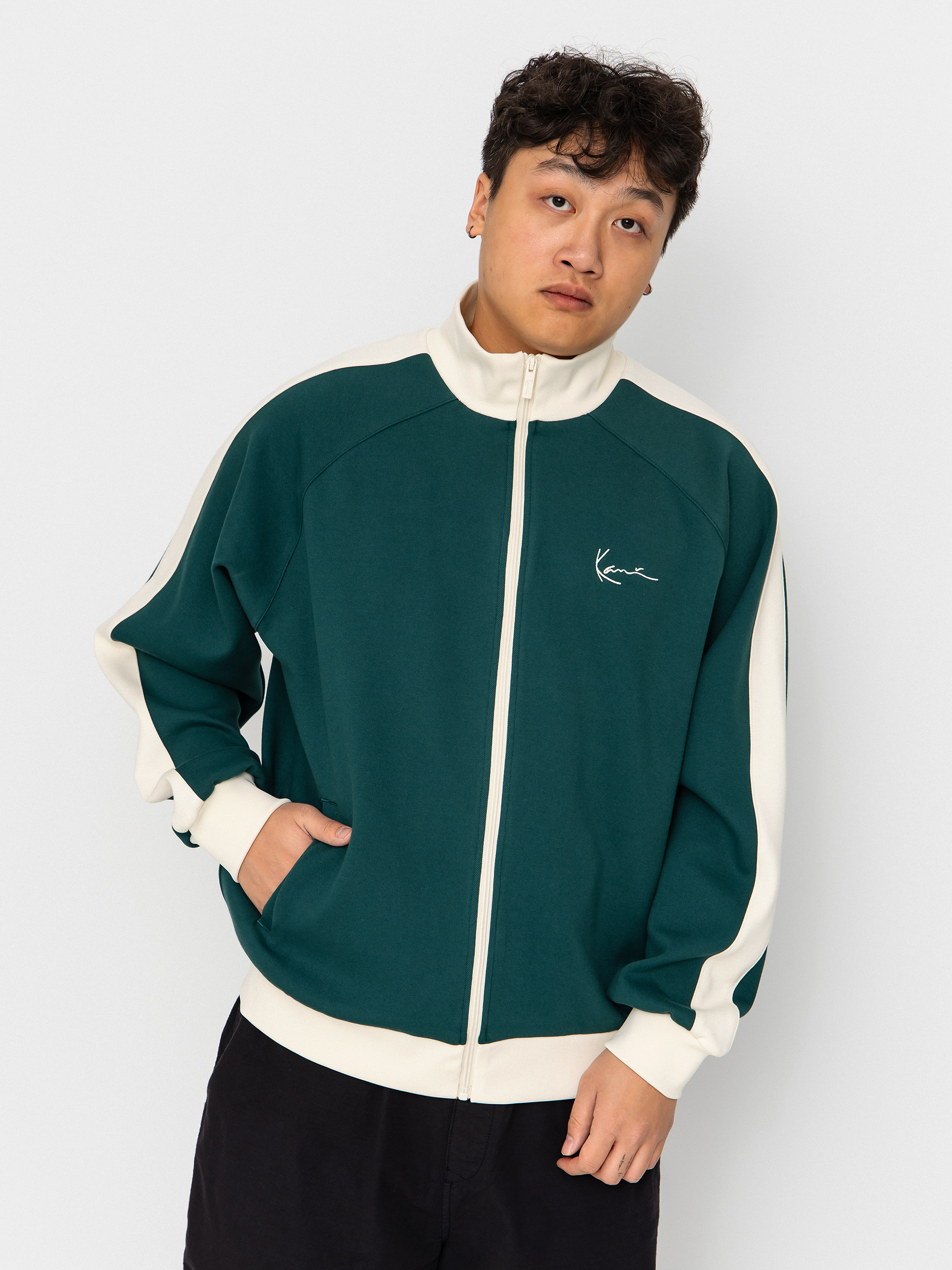 Bluza Karl Kani Signature Sidestripe Pique (green)
