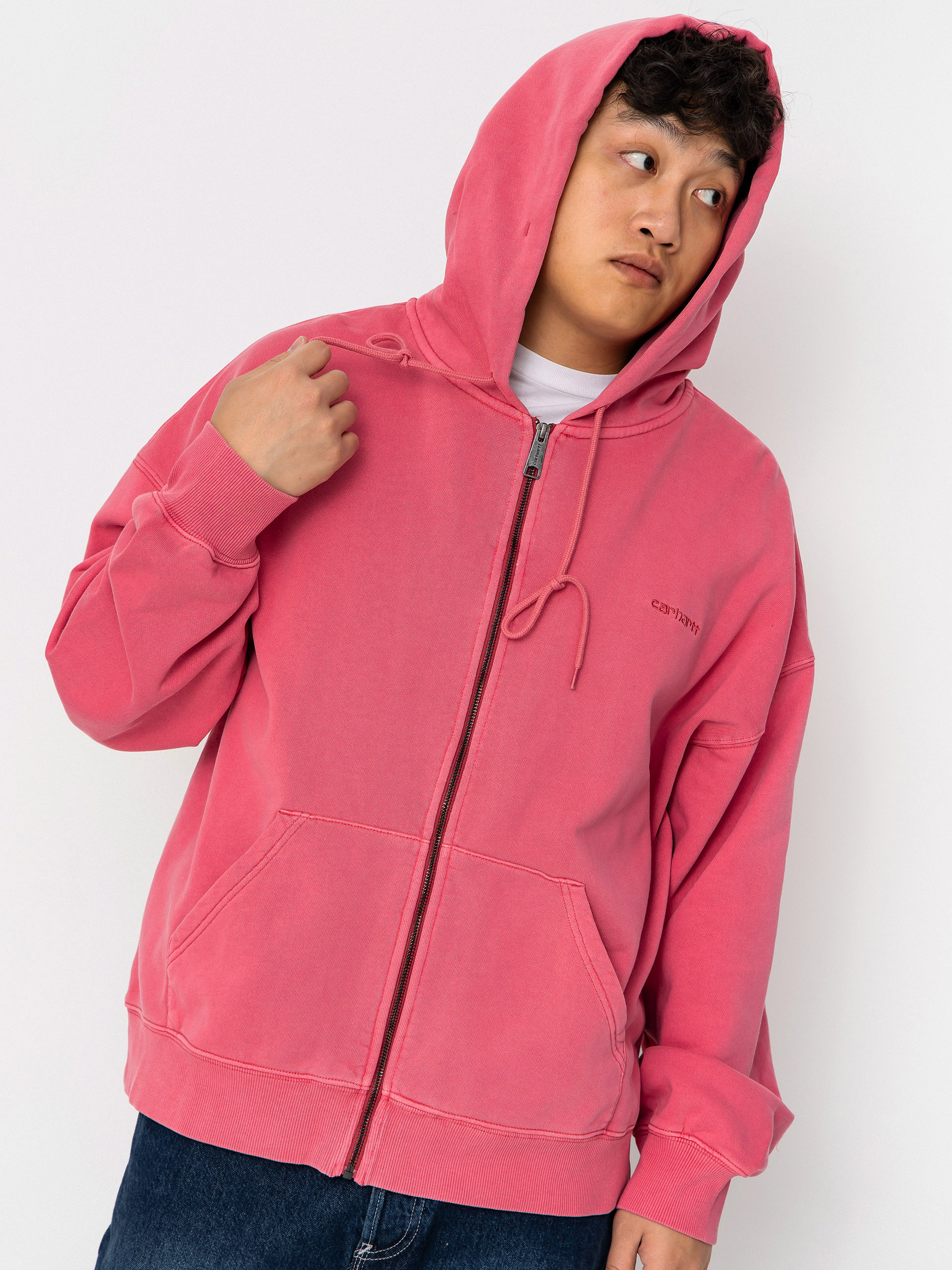 Bluza z kapturem Carhartt WIP Benton ZHD (primrose)