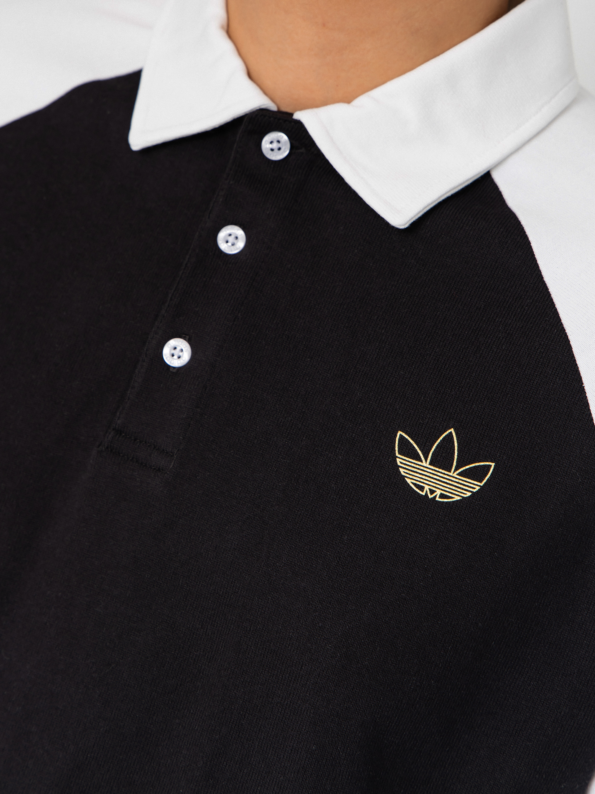 Longsleeve adidas Tyshawn Rugby (black/white)