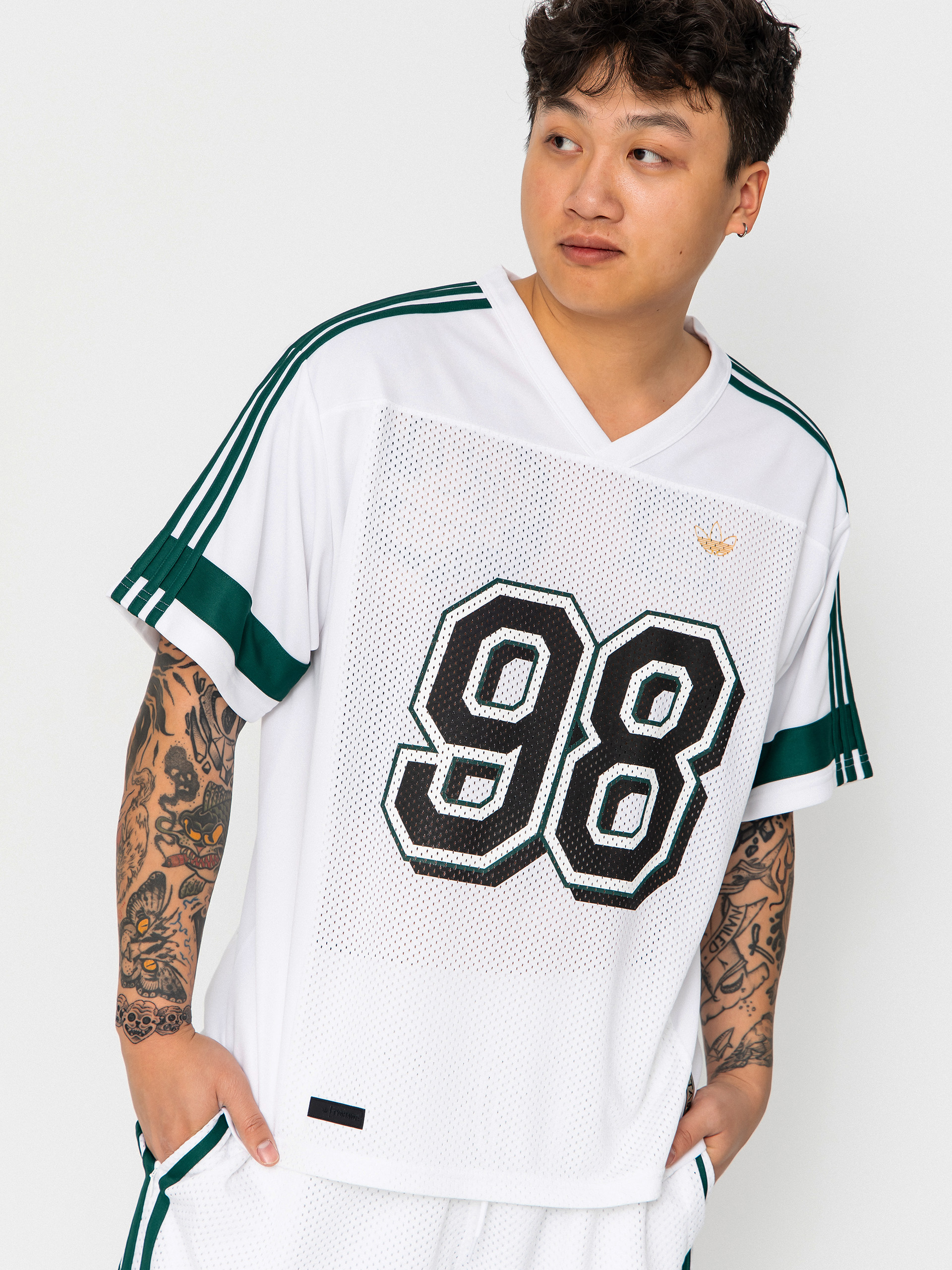 T-shirt adidas Tyshawn Jrsy (white/cgreen)
