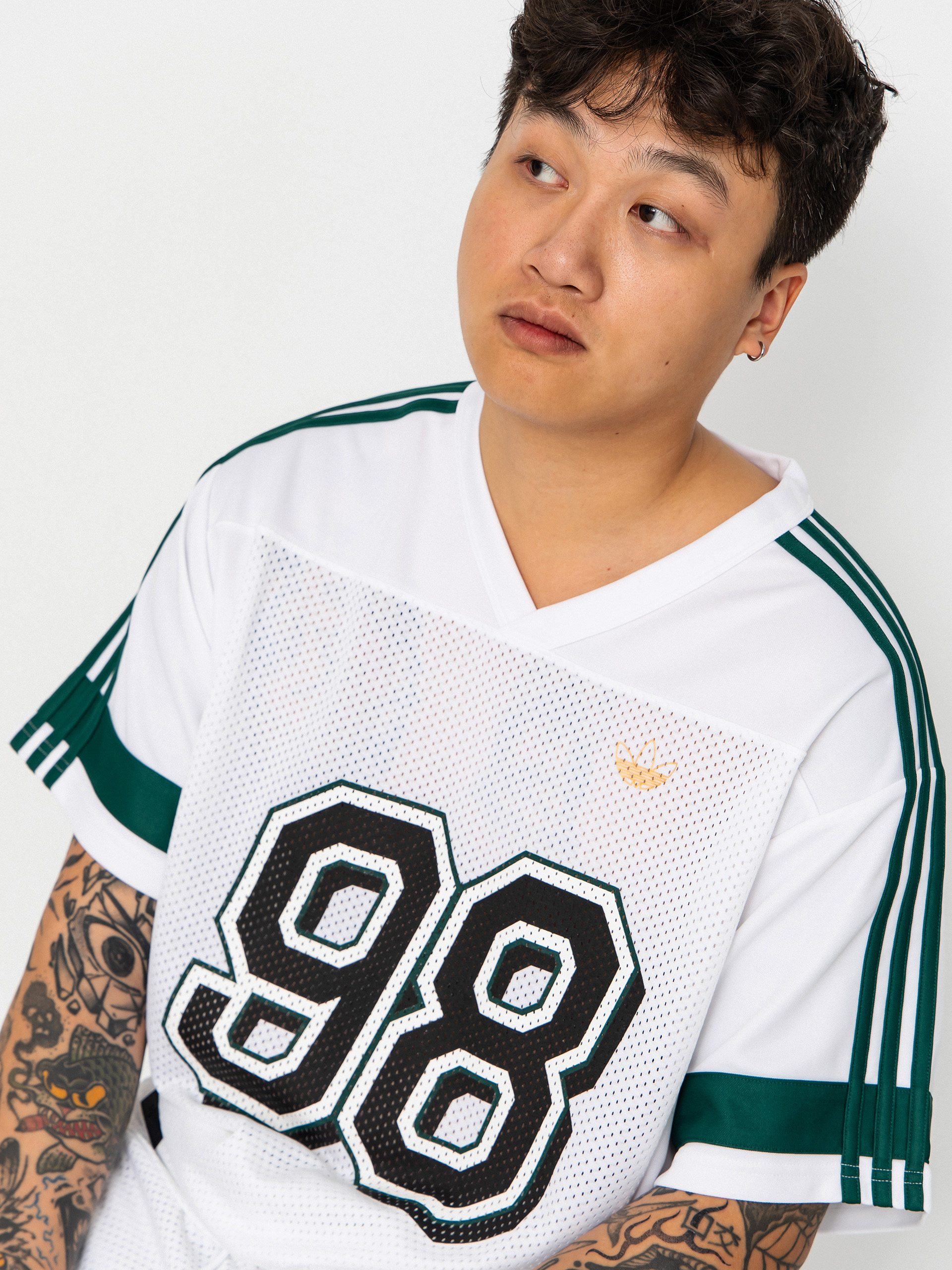 T-shirt adidas Tyshawn Jrsy (white/cgreen)