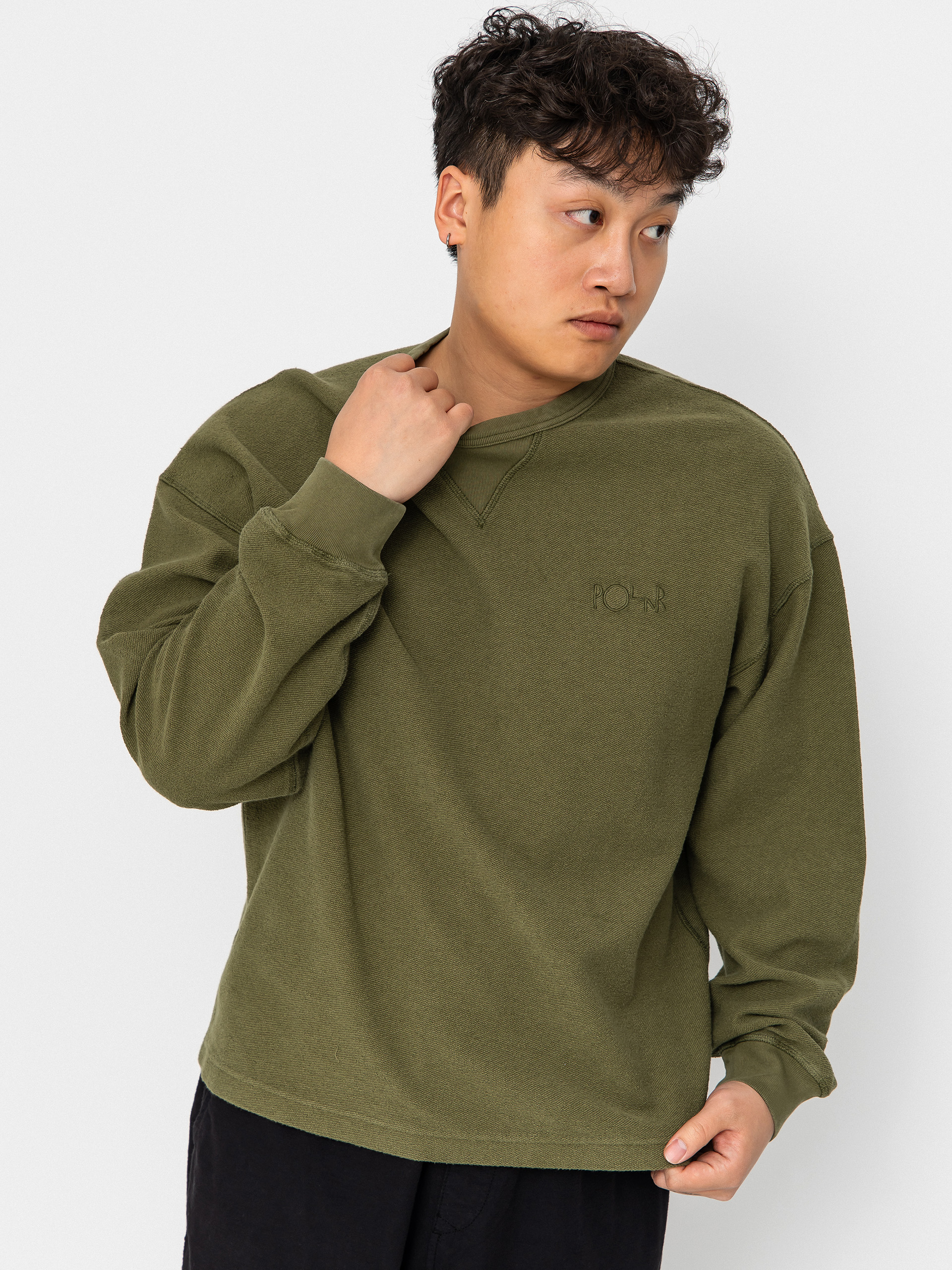 Sweter Polar Skate Reversed (army green)
