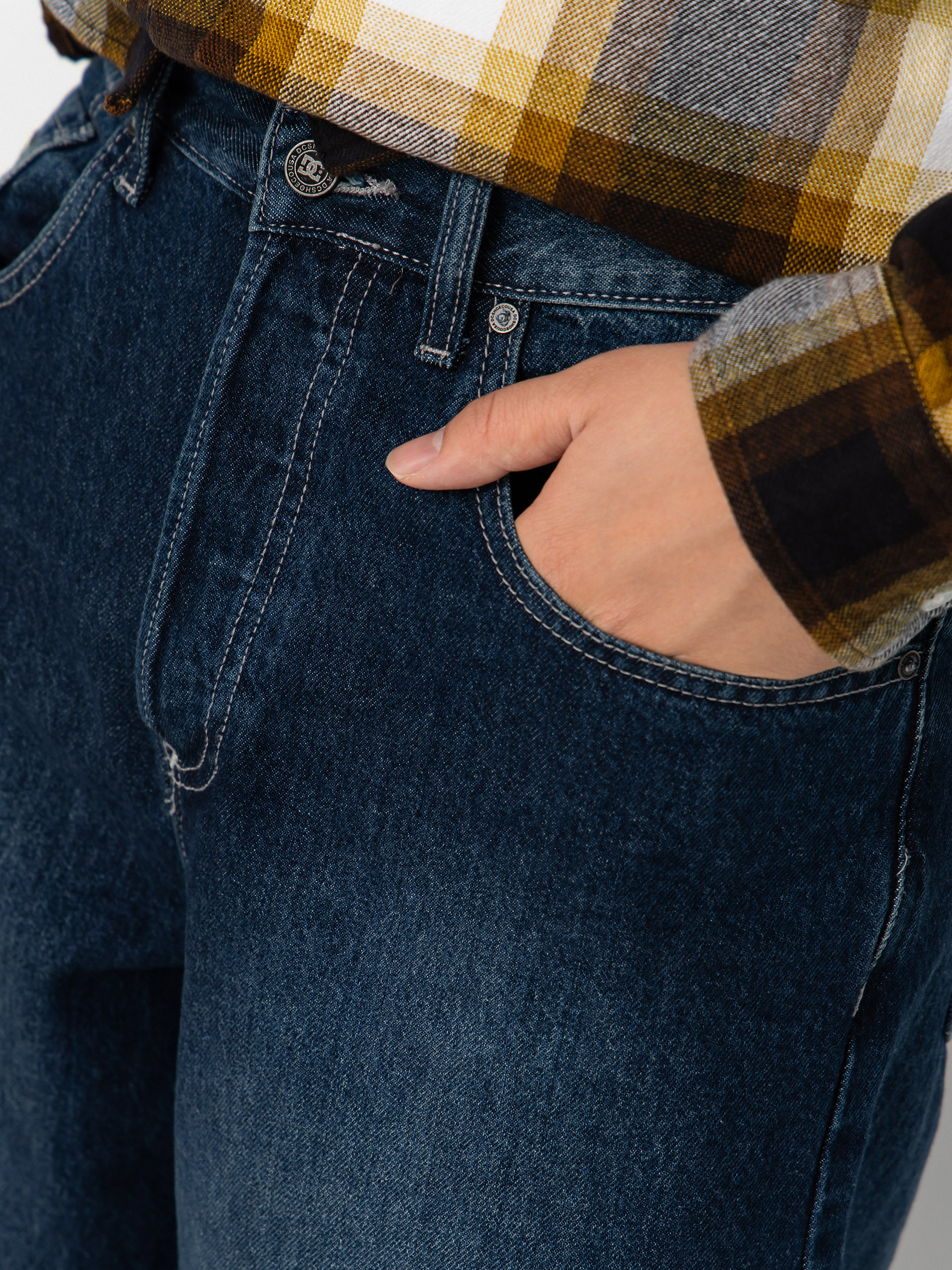 Spodnie DC Worker Baggy Denim Double That (dark denim)
