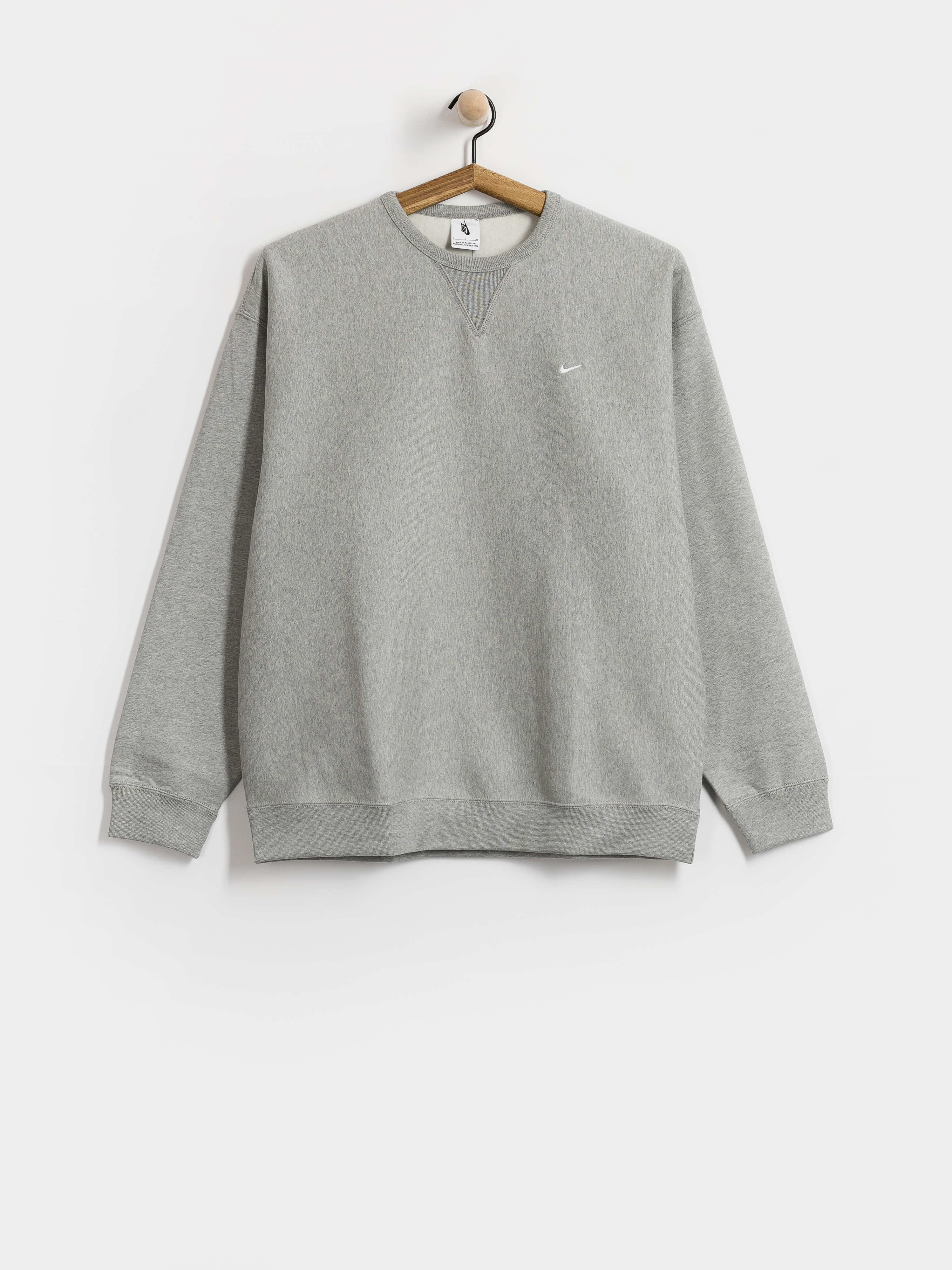 Bluza Nike SB Solo Swoosh (dk grey heather/white)