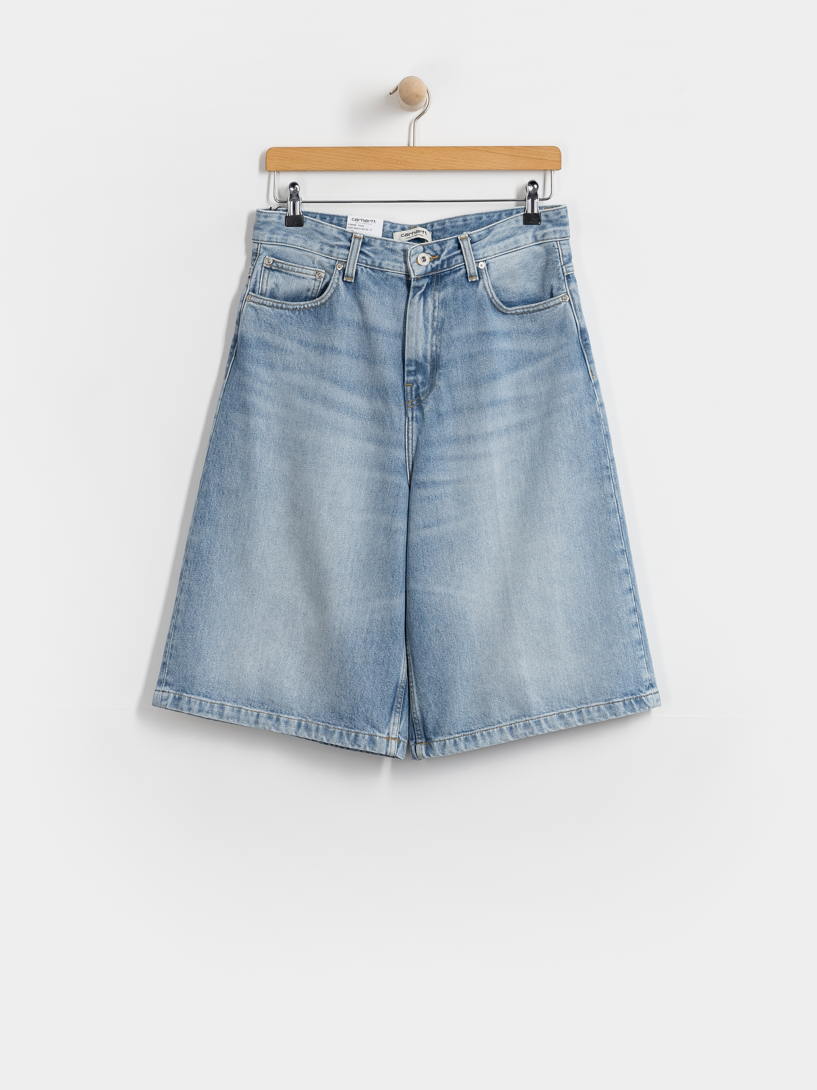 Szorty Carhartt WIP Belmont Wmn (blue heavy worn bleached)