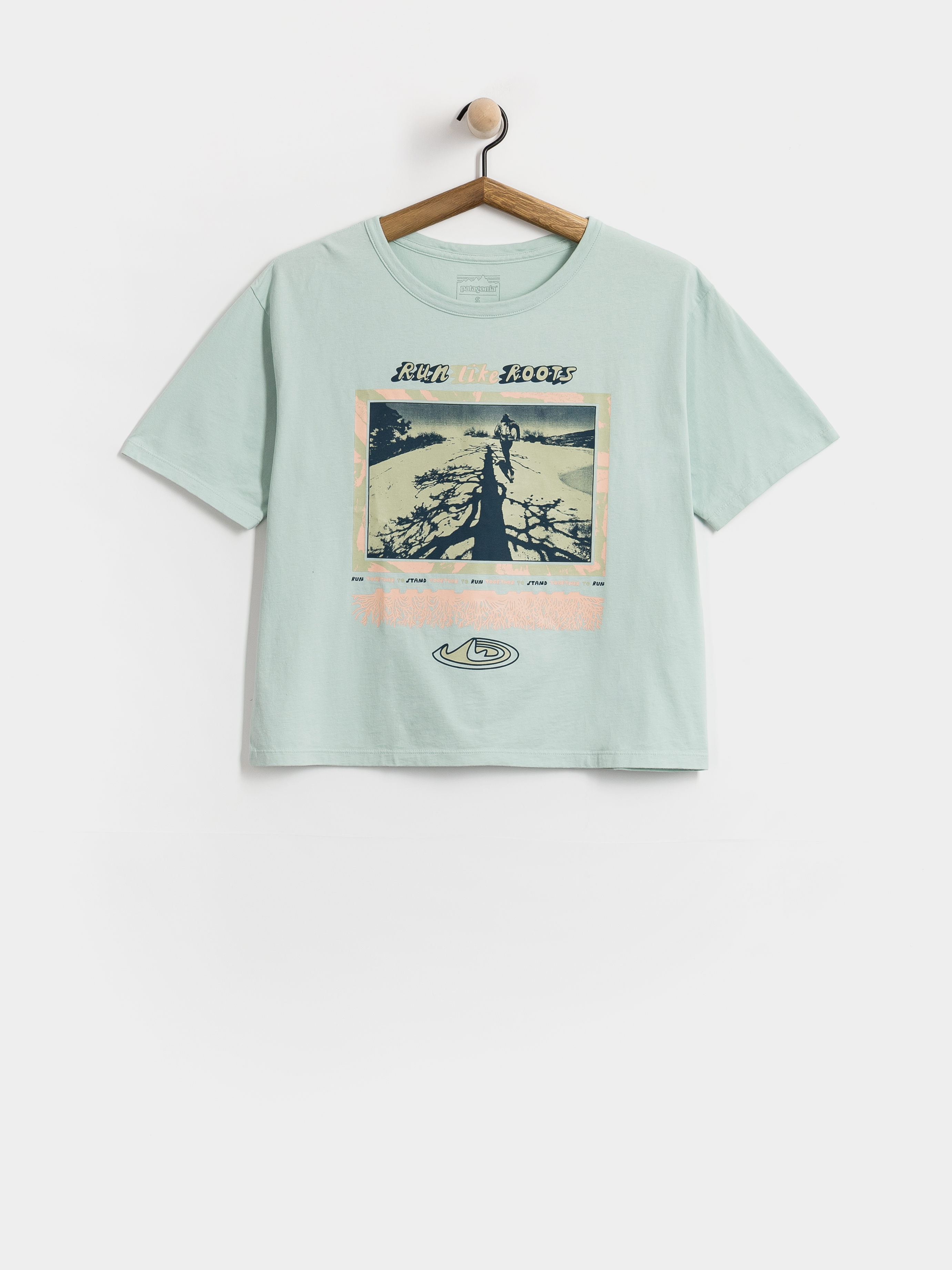 T-shirt Patagonia Run Like Roots Wmn (thin ice)
