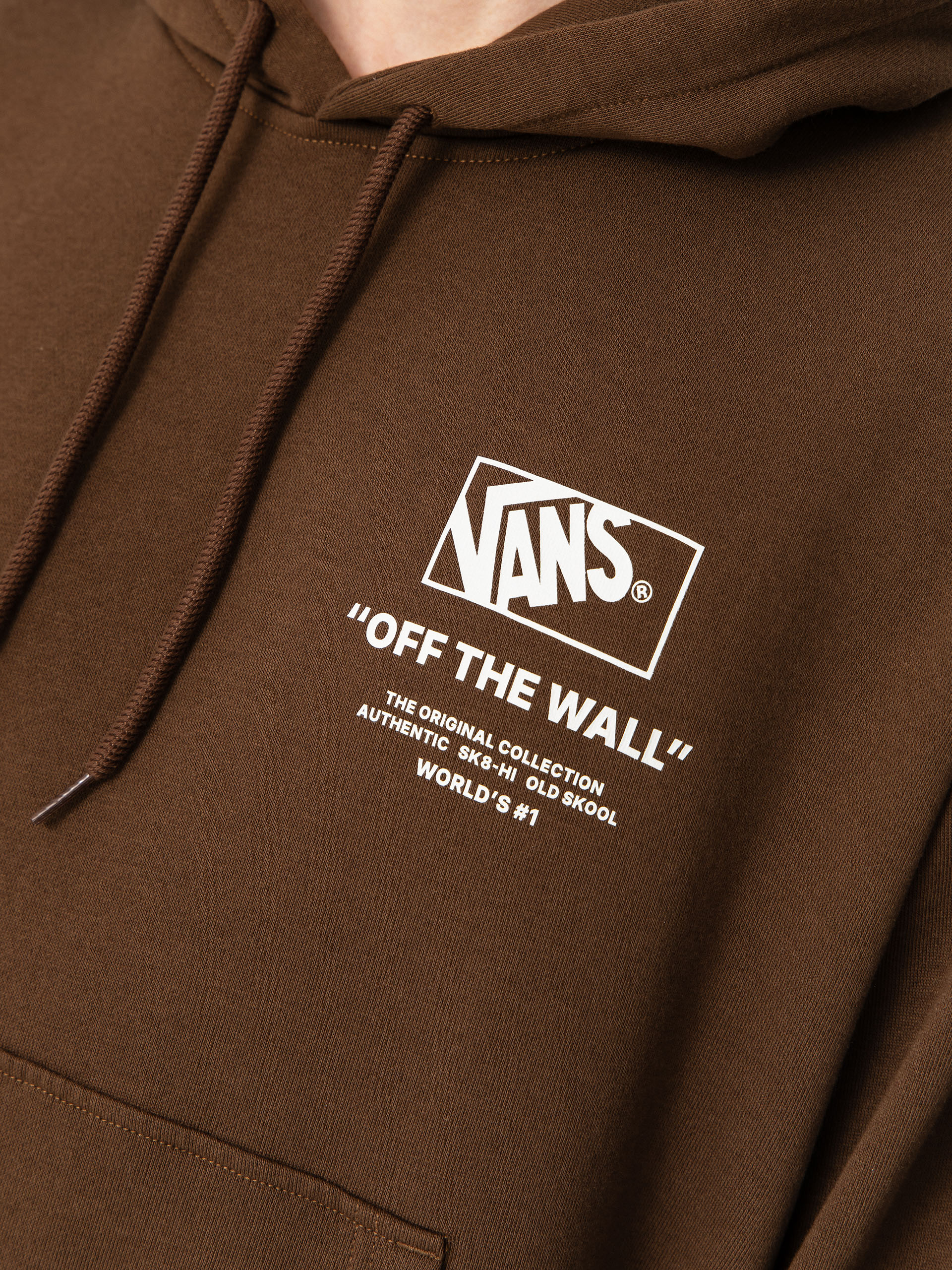 Bluza z kapturem Vans Stacked Hi HD (vintage cocoa)