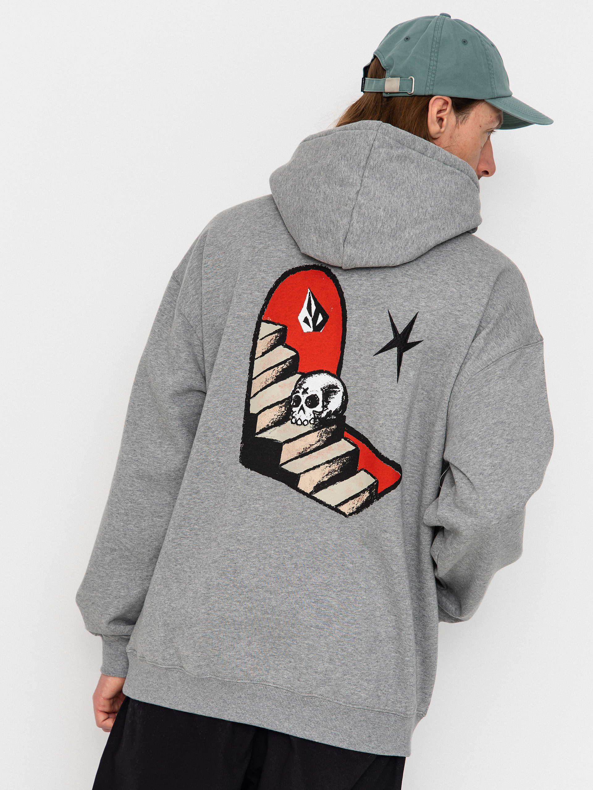 Bluza z kapturem Volcom Fa Seth Conboy HD (heather grey)
