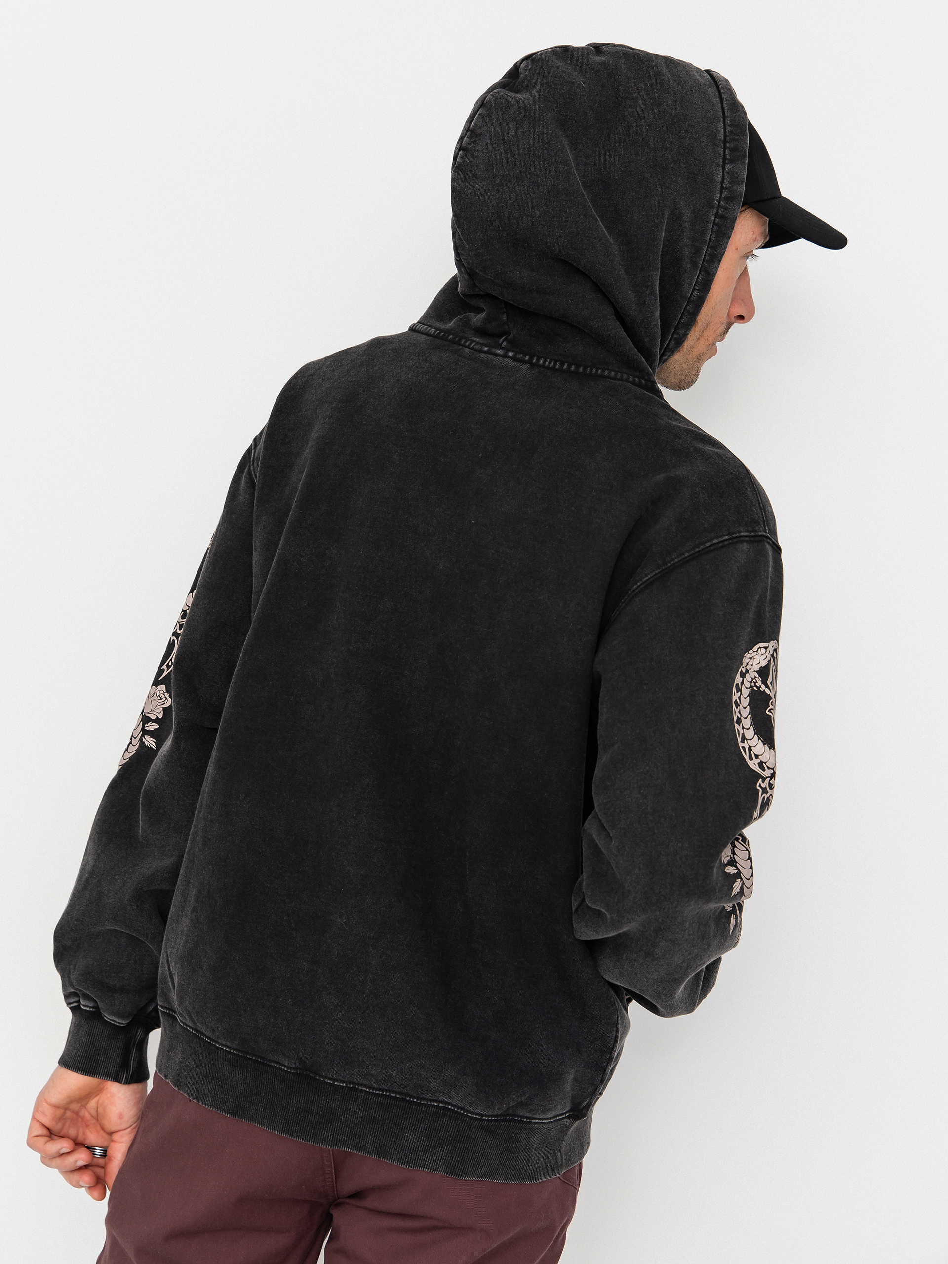 Bluza Volcom Die By The Stone ZIP (light acid black)