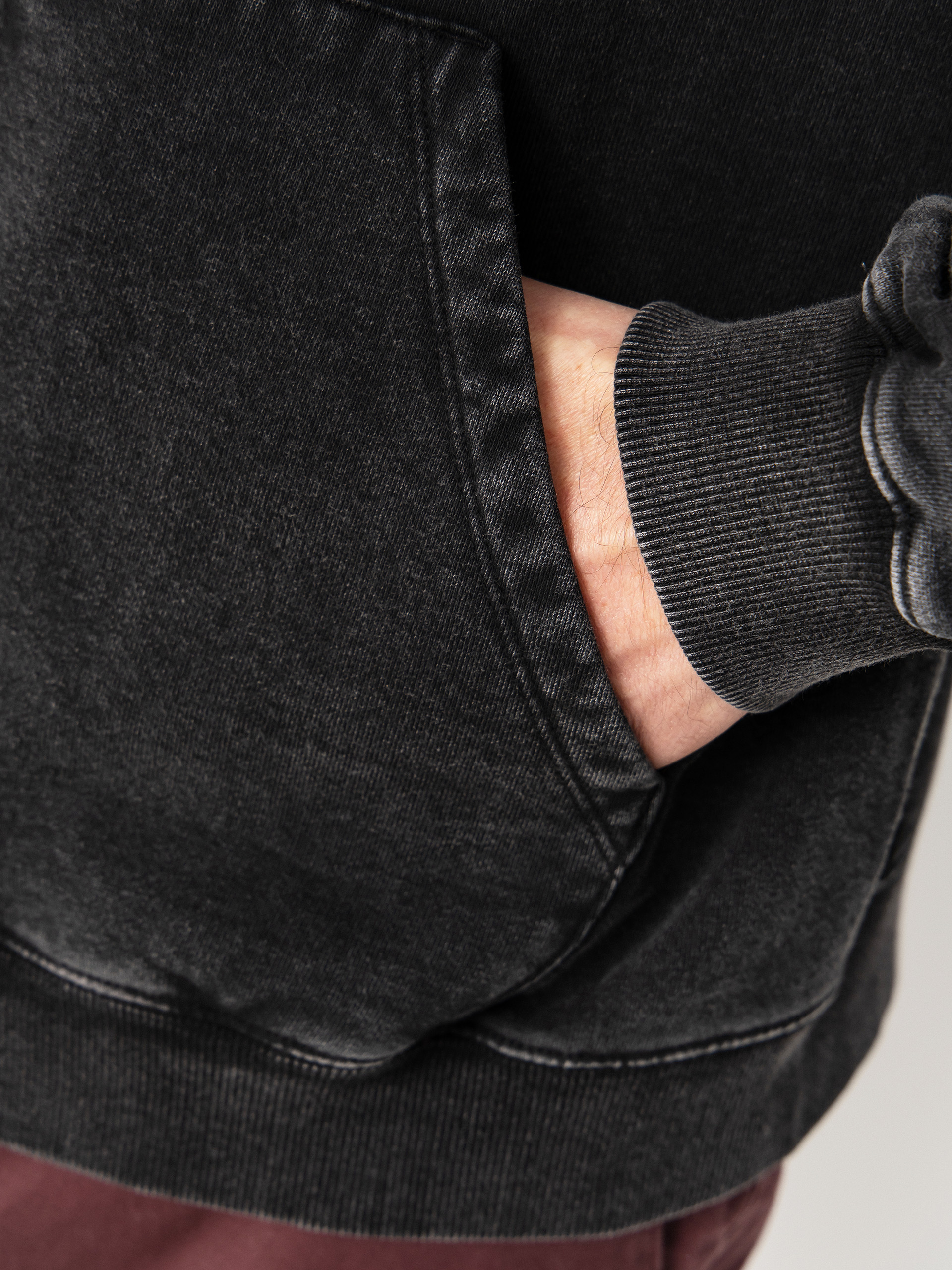 Bluza Volcom Die By The Stone ZIP (light acid black)