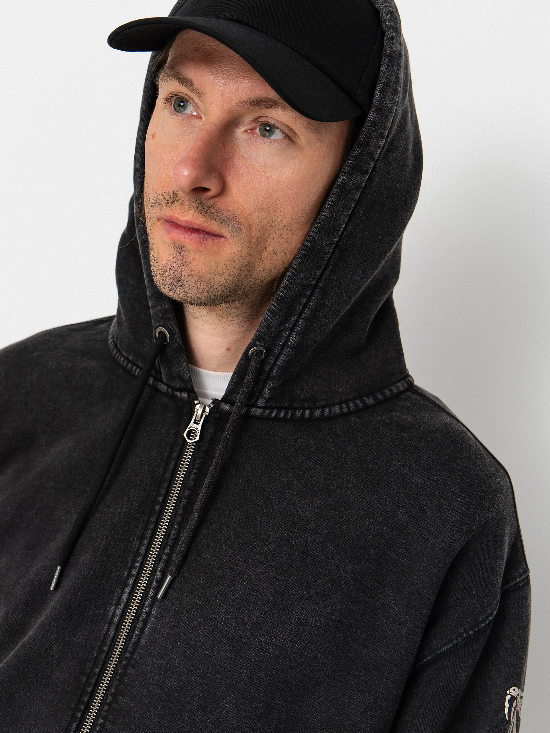 Bluza Volcom Die By The Stone ZIP (light acid black)