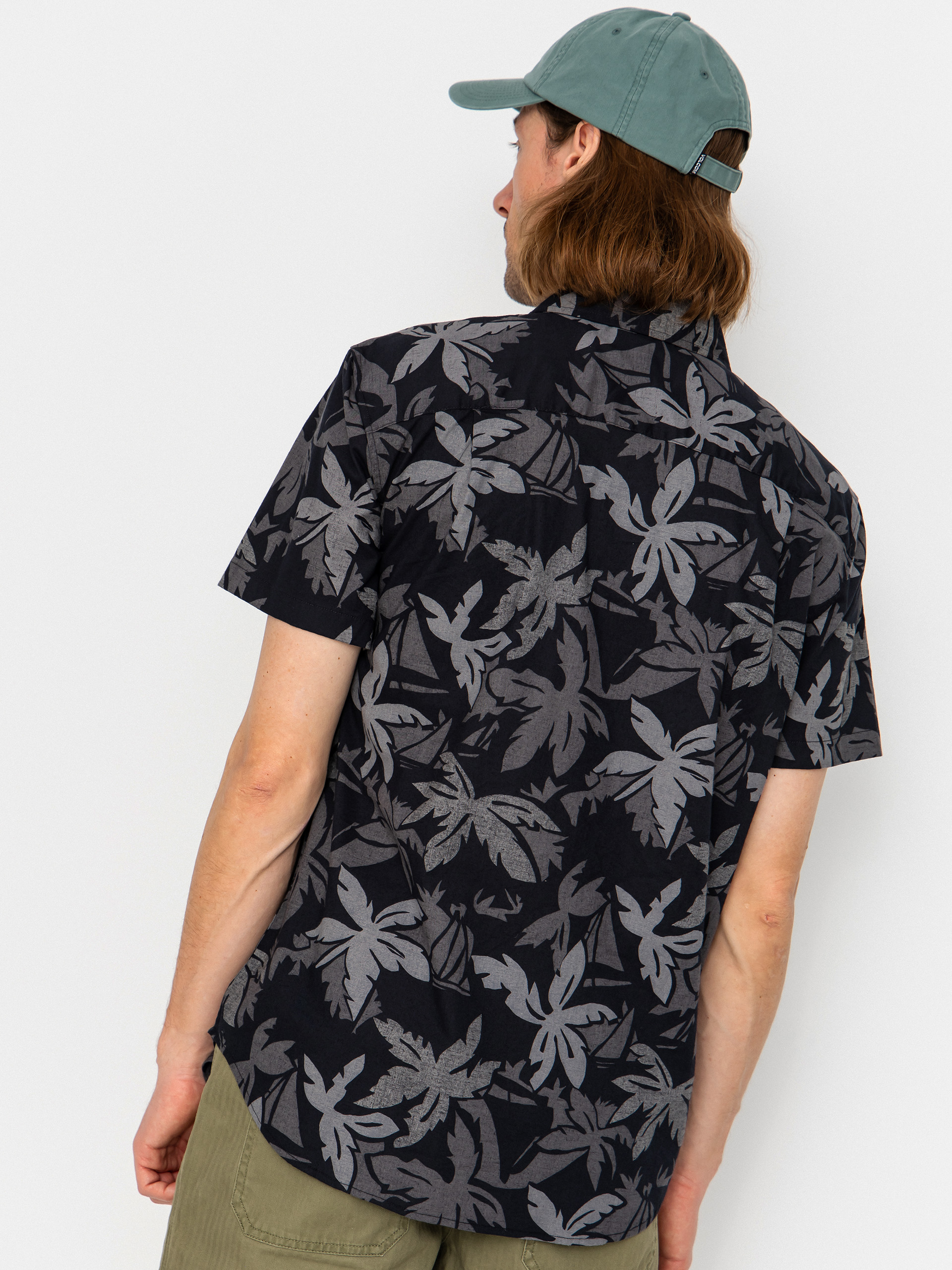 Koszula Brixton Charter Print (black/trooper/future grey palm)