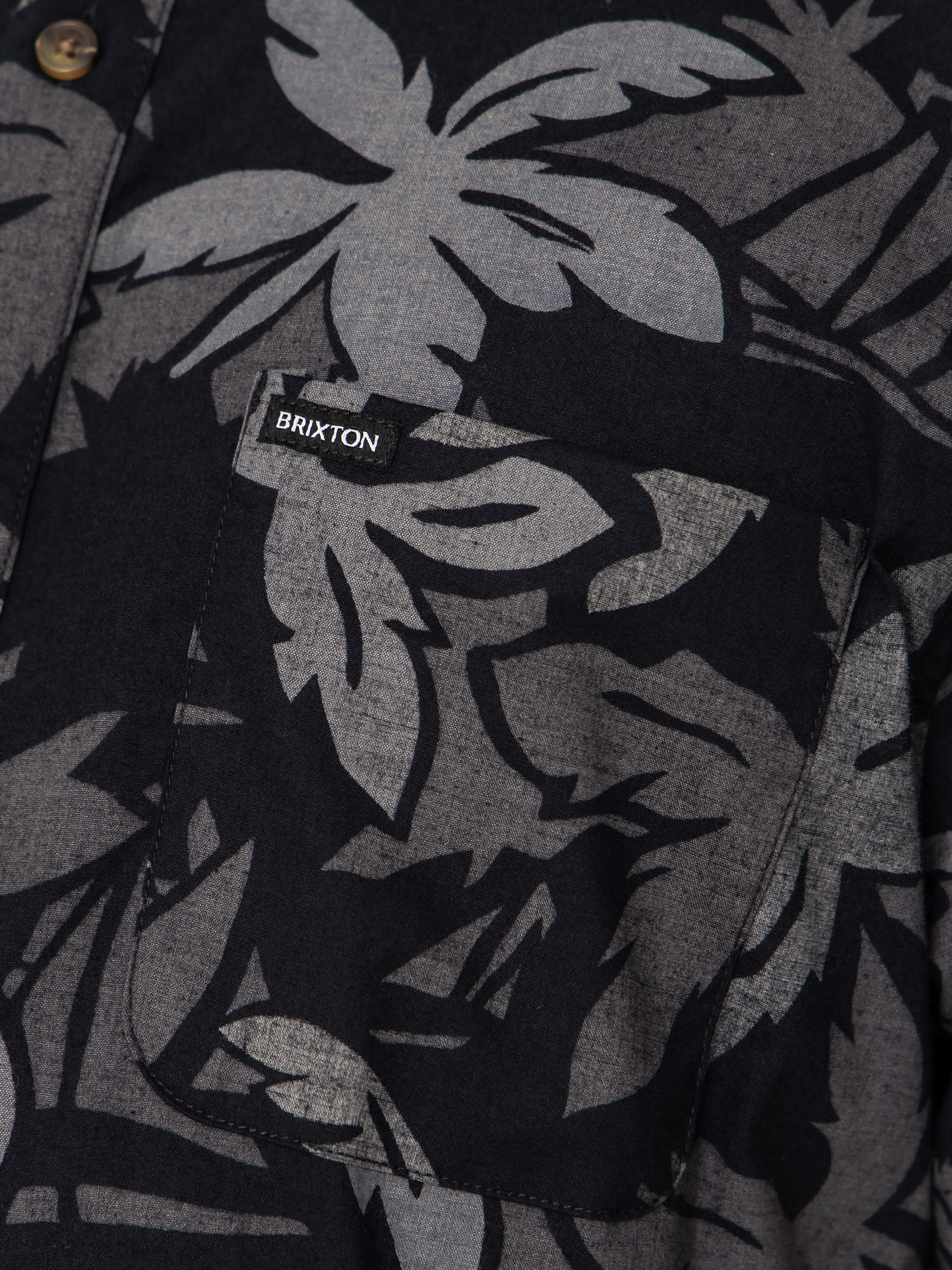 Koszula Brixton Charter Print (black/trooper/future grey palm)