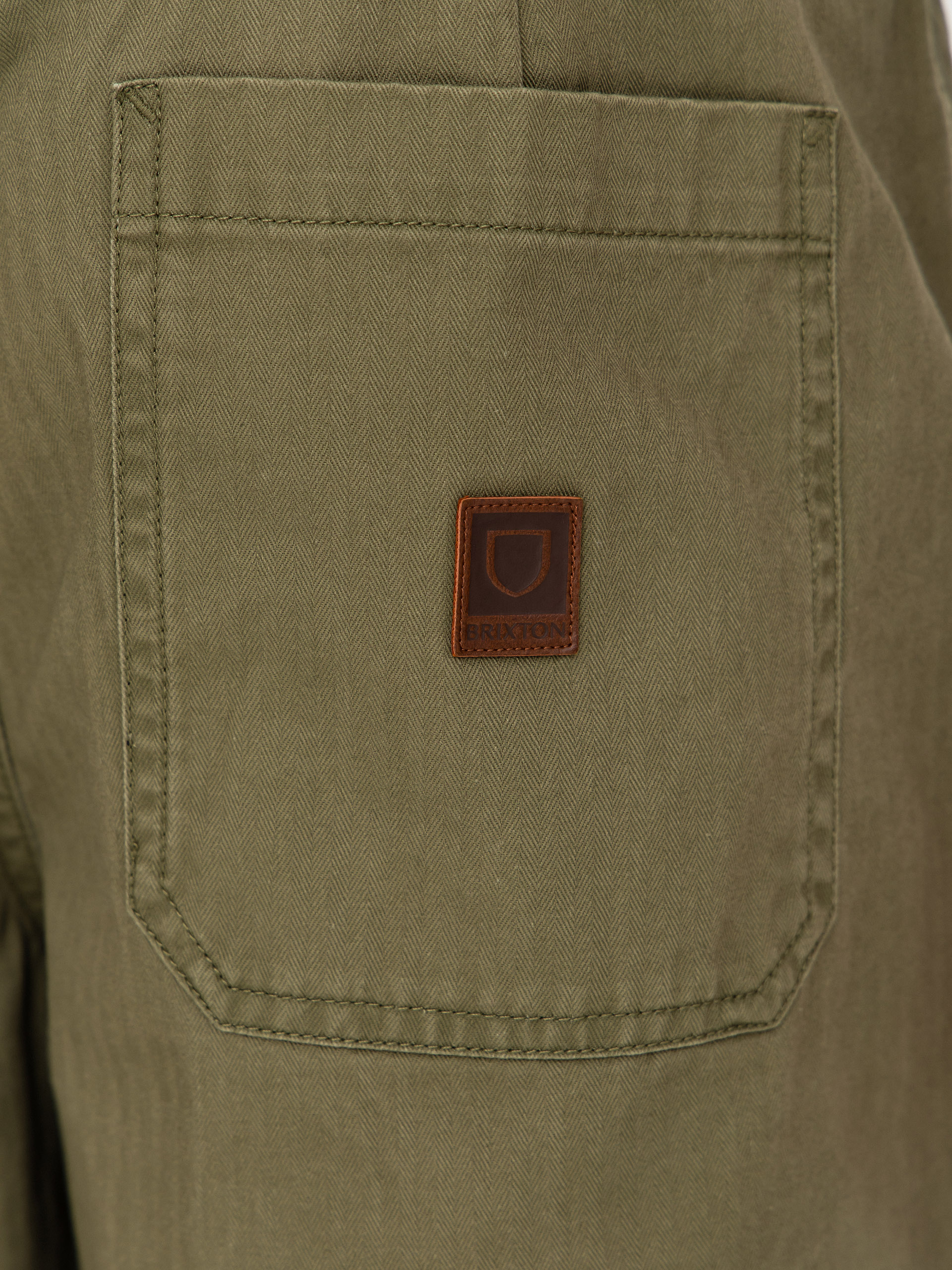 Szorty Brixton Surplus Vw Herringbone (washed olive green)