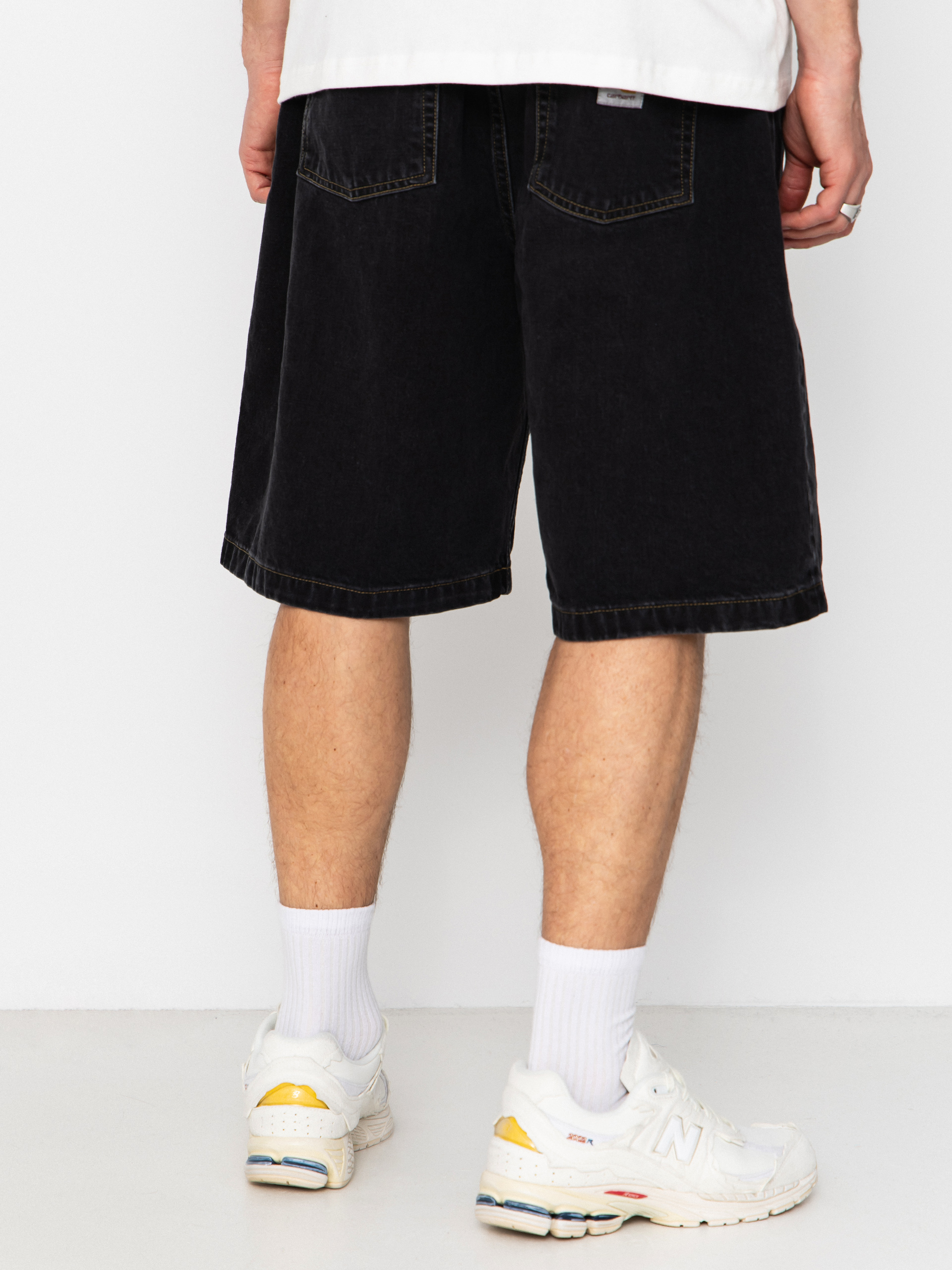Szorty Carhartt WIP Brandon (black stone washed)