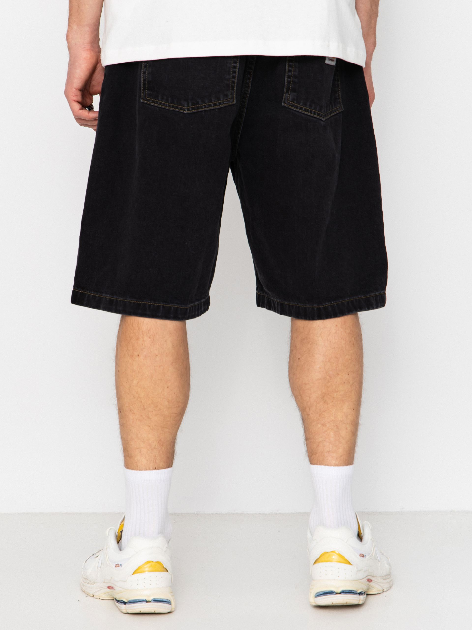Szorty Carhartt WIP Brandon (black stone washed)