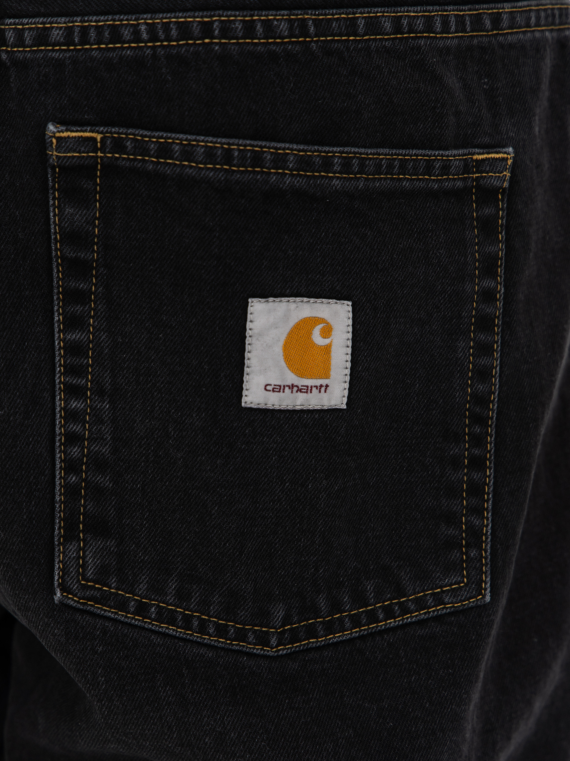 Szorty Carhartt WIP Brandon (black stone washed)