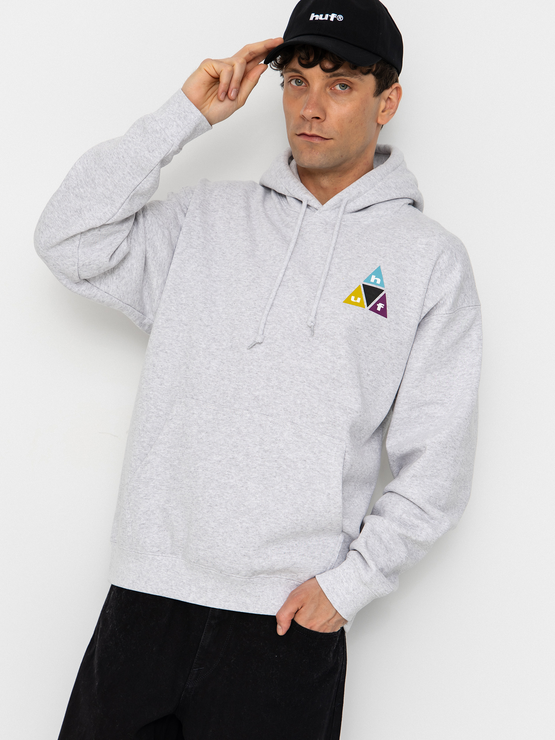 Bluza z kapturem HUF Prism Tt HD (heather grey)