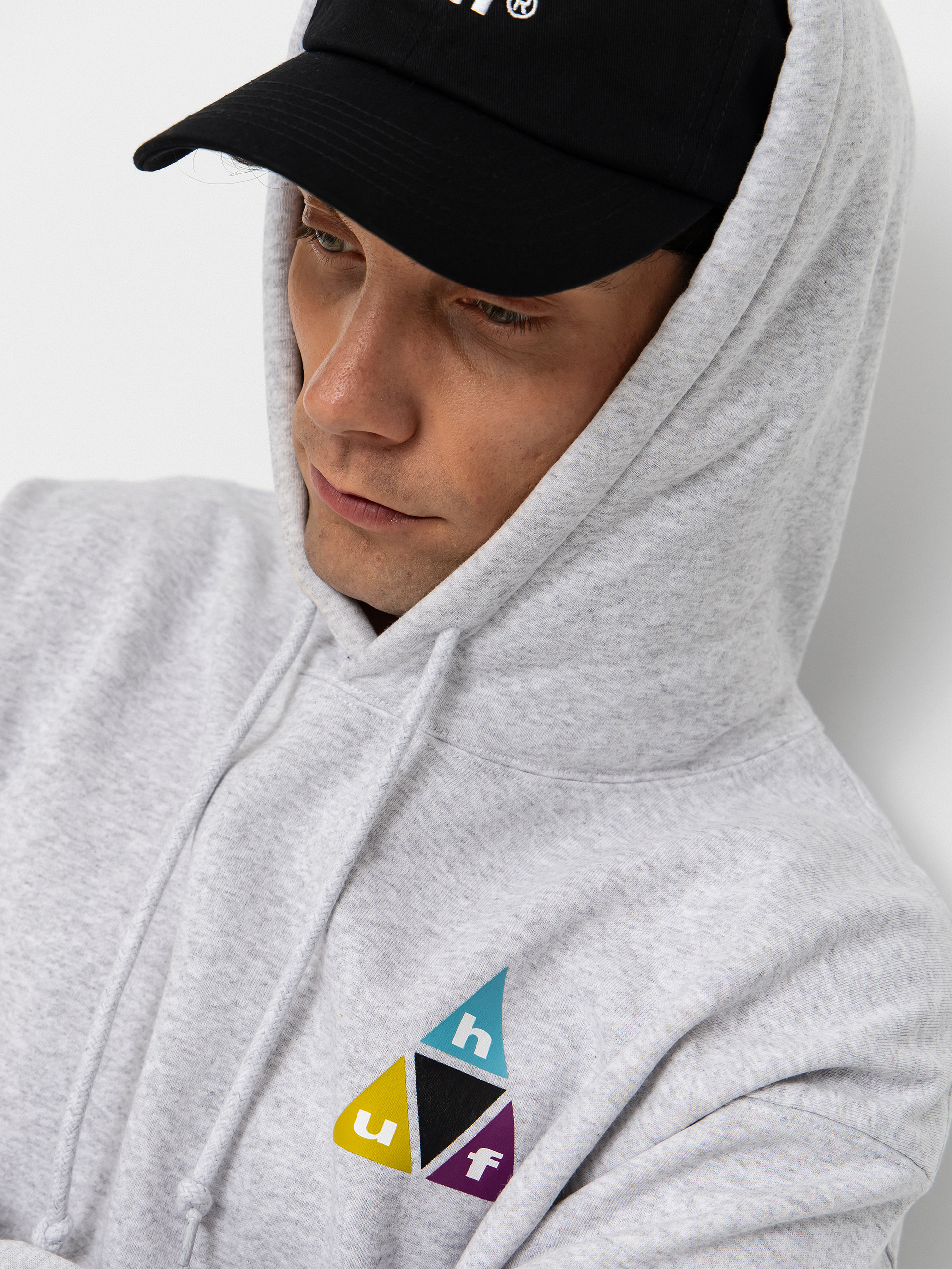 Bluza z kapturem HUF Prism Tt HD (heather grey)