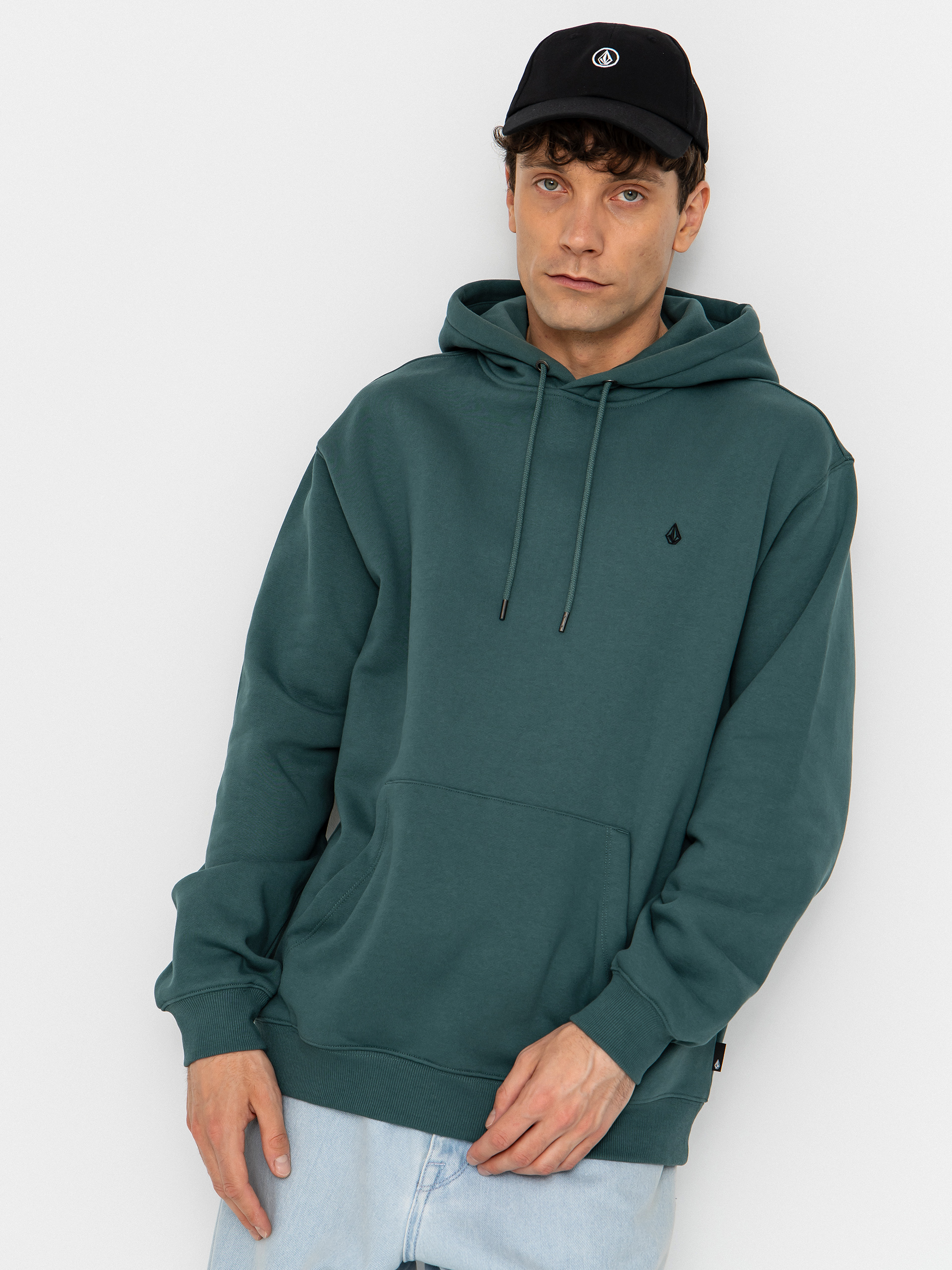 Bluza z kapturem Volcom Single Stone HD (rifle green)