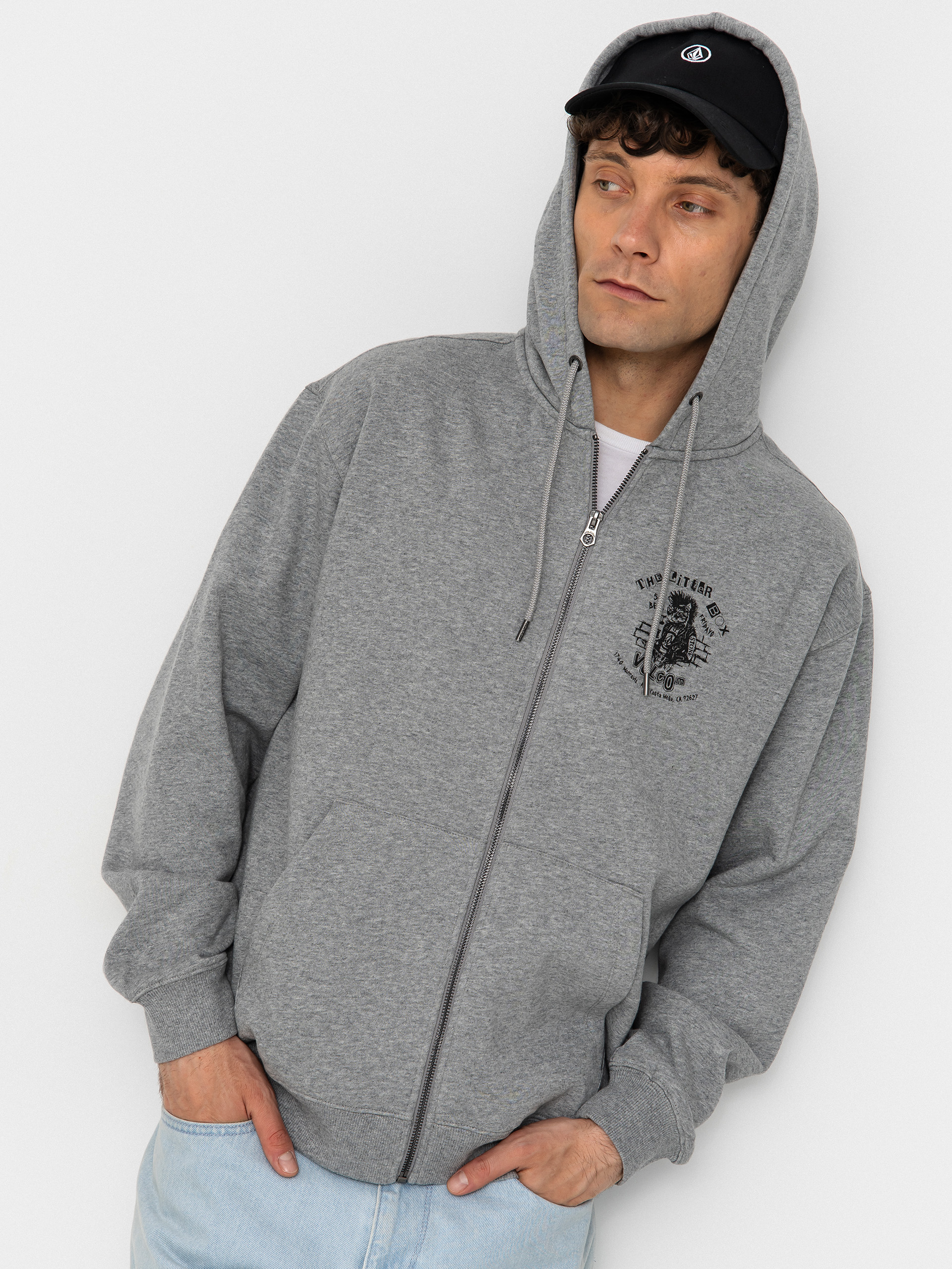 Bluza Volcom Catastrophy ZIP (heather grey)