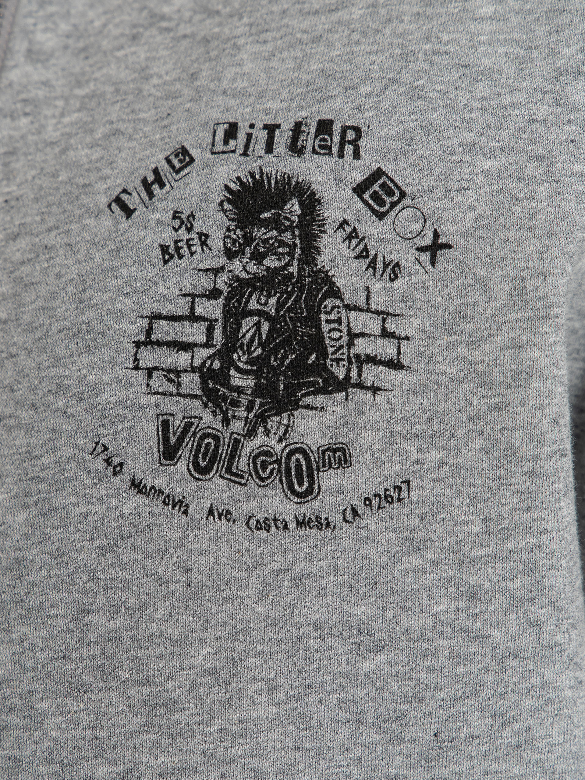 Bluza Volcom Catastrophy ZIP (heather grey)