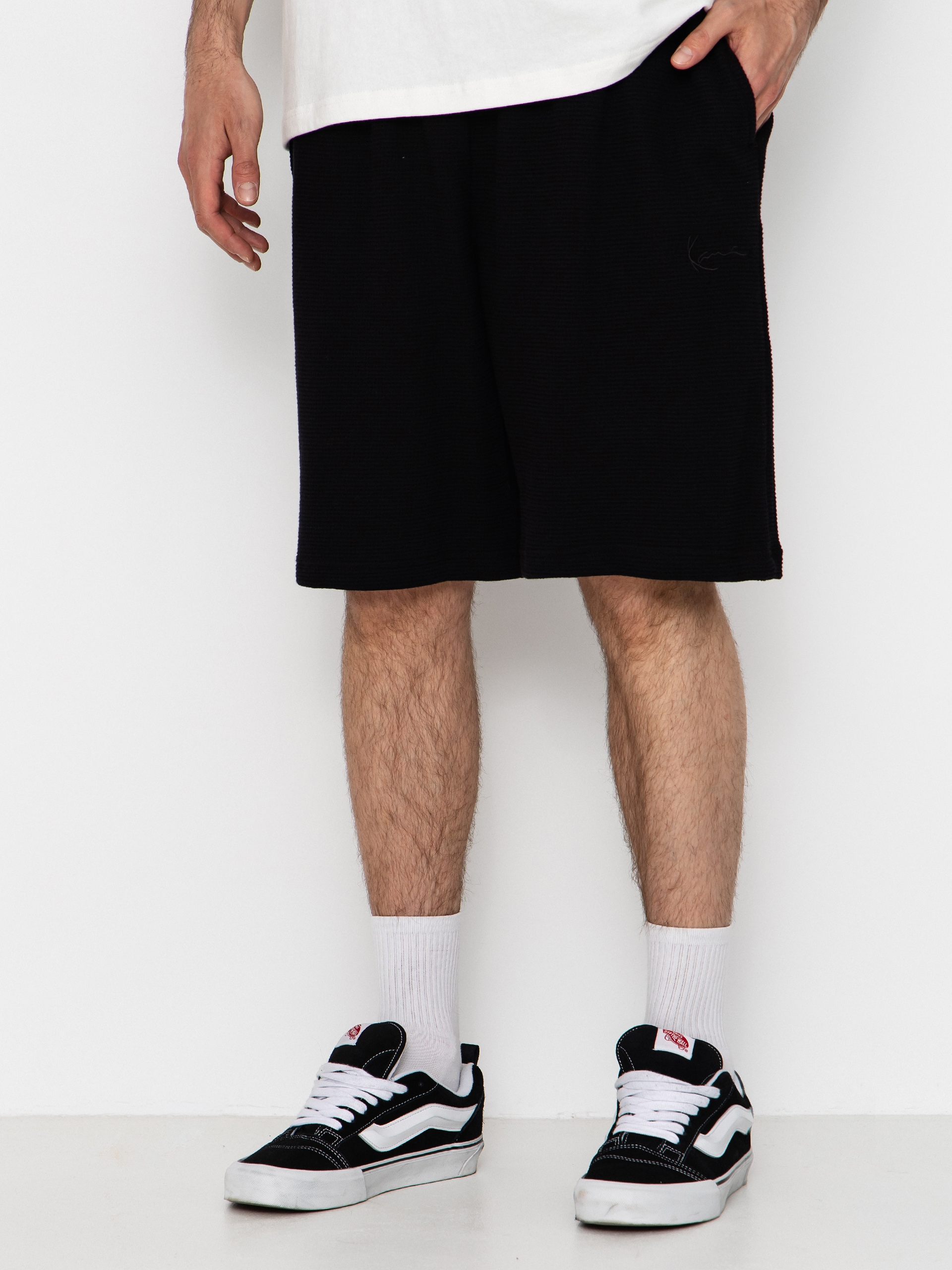 Szorty Karl Kani Signature Waffle (black)