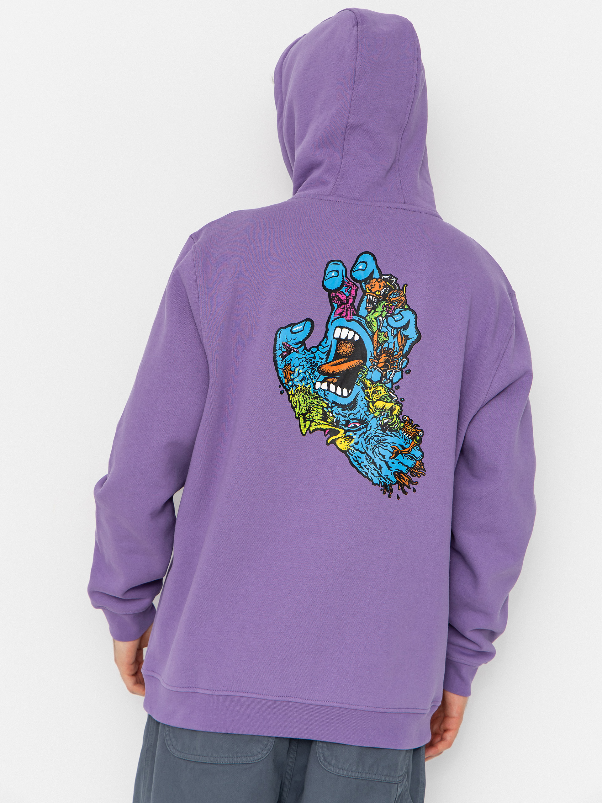 Bluza z kapturem Santa Cruz Roskopp Screaming Five HD (purple haze)