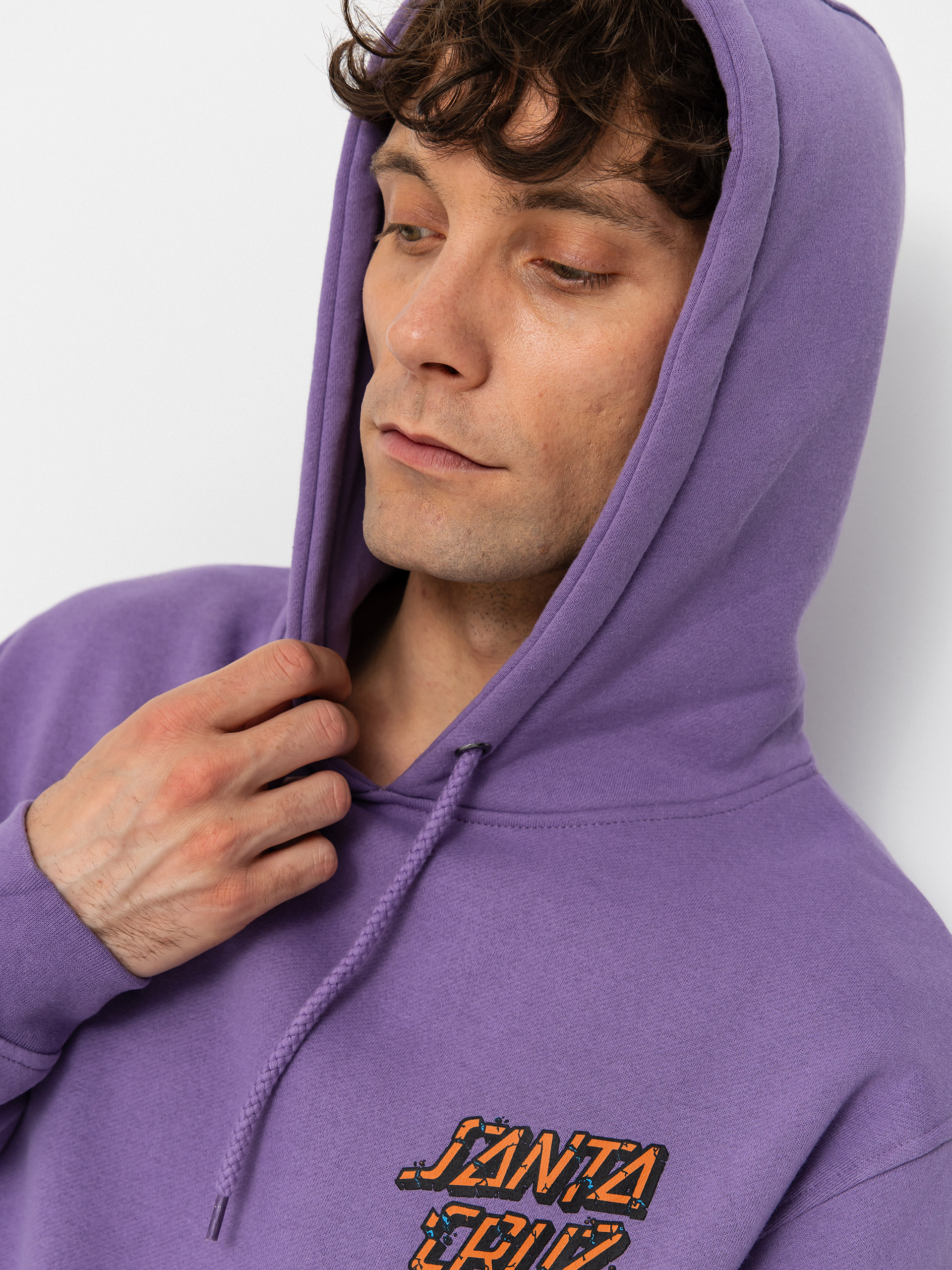 Bluza z kapturem Santa Cruz Roskopp Screaming Five HD (purple haze)
