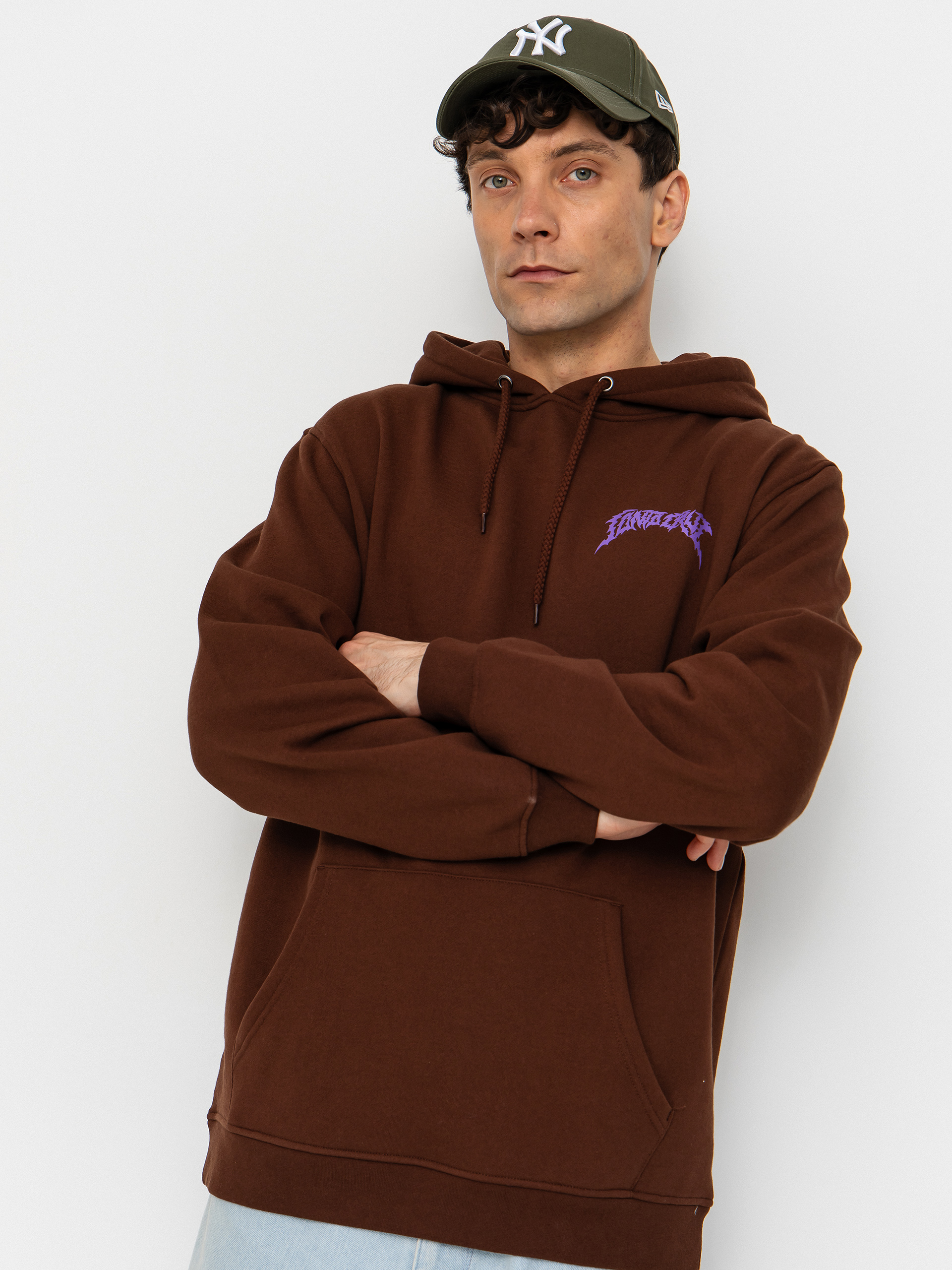 Bluza z kapturem Santa Cruz Out Of Time HD (coffee)