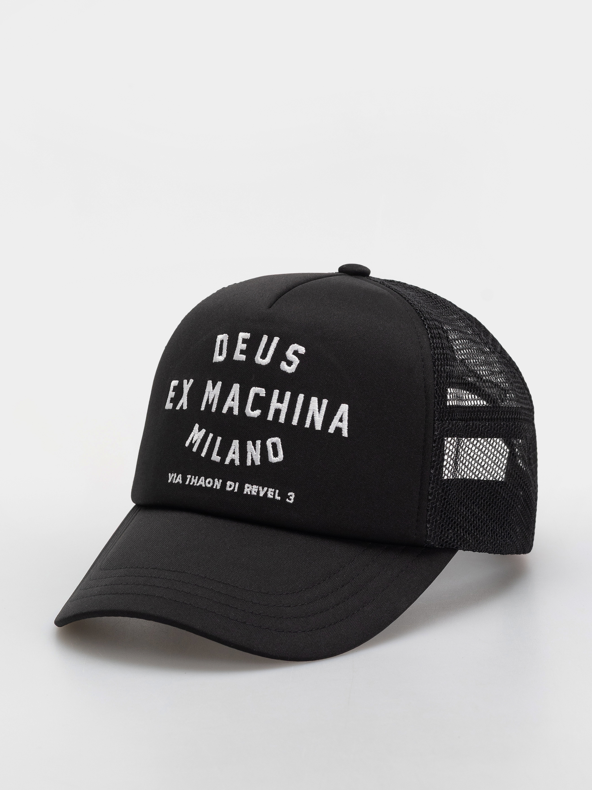 Czapka z daszkiem Deus Ex Machina Milano Address (black)