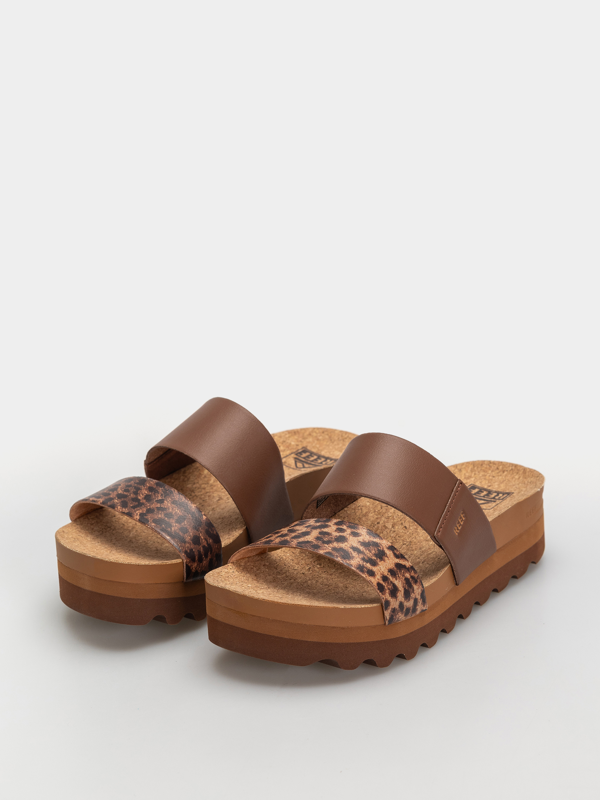 Klapki Reef Cushion Vista Hi Wmn (brown/leopard)