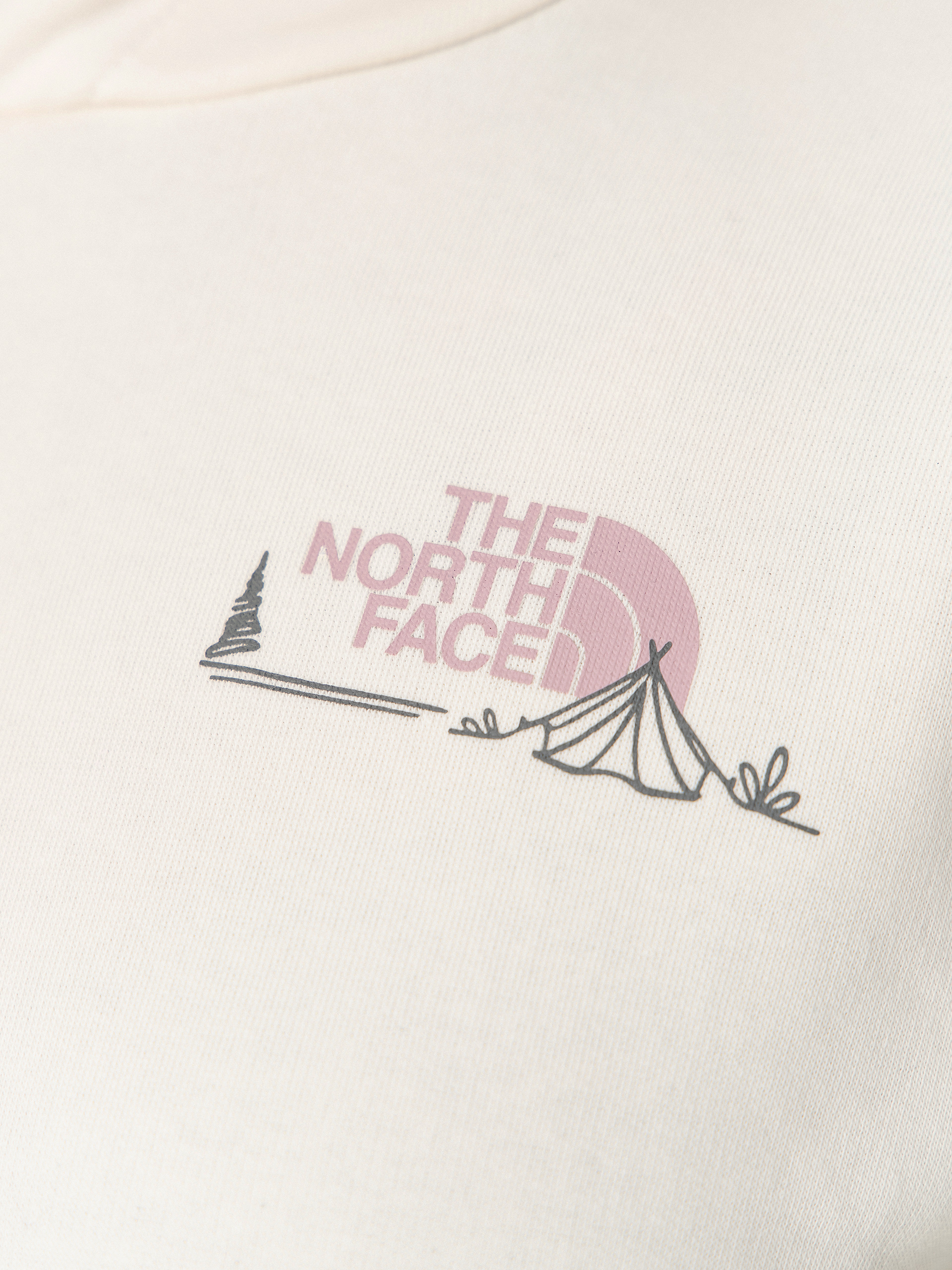 Bluza z kapturem The North Face Monte HD Wmn (white dune)