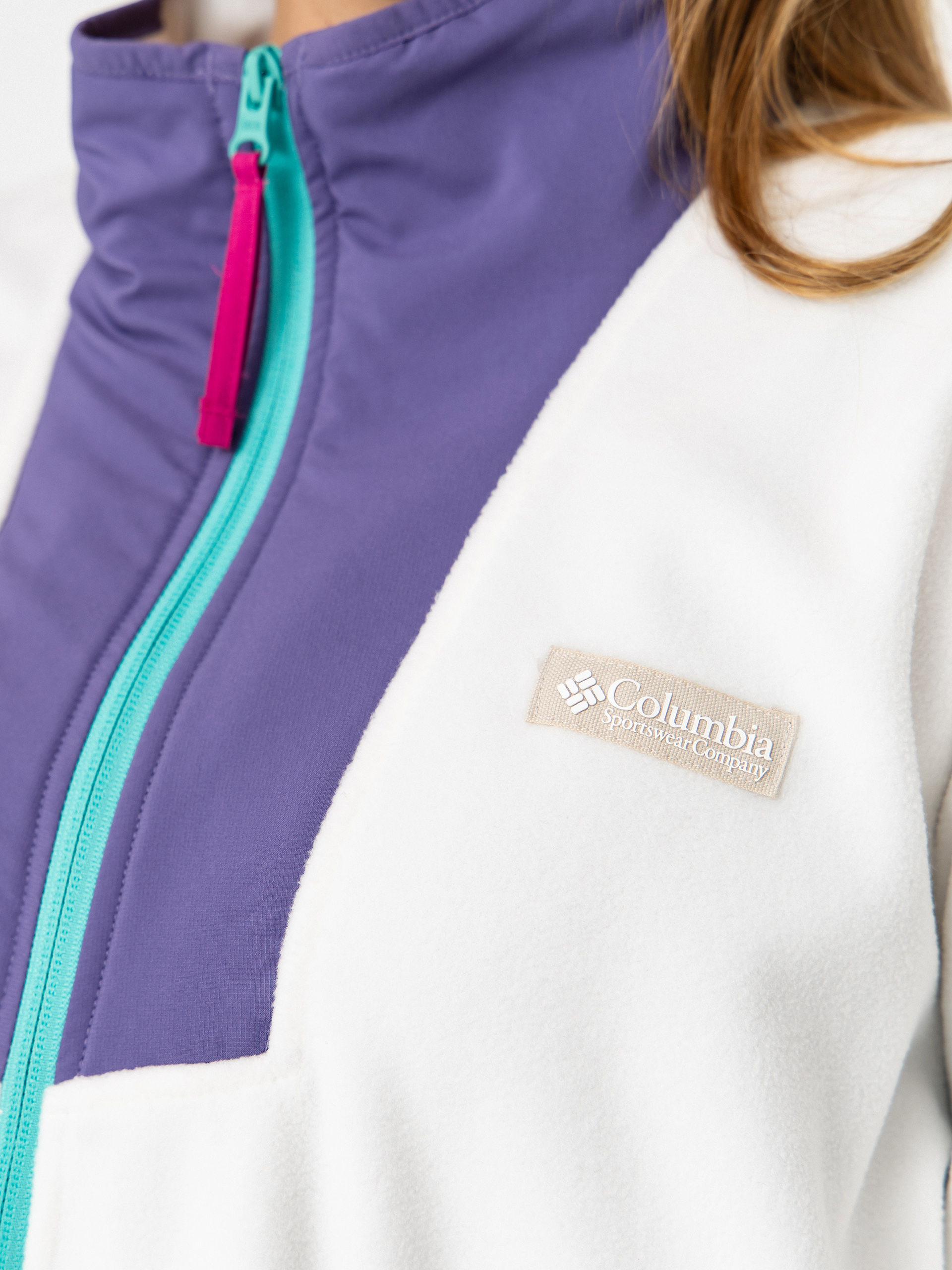 Męski Polar Columbia Sequoia Grove Half Zip (sea salt/stormwatch)