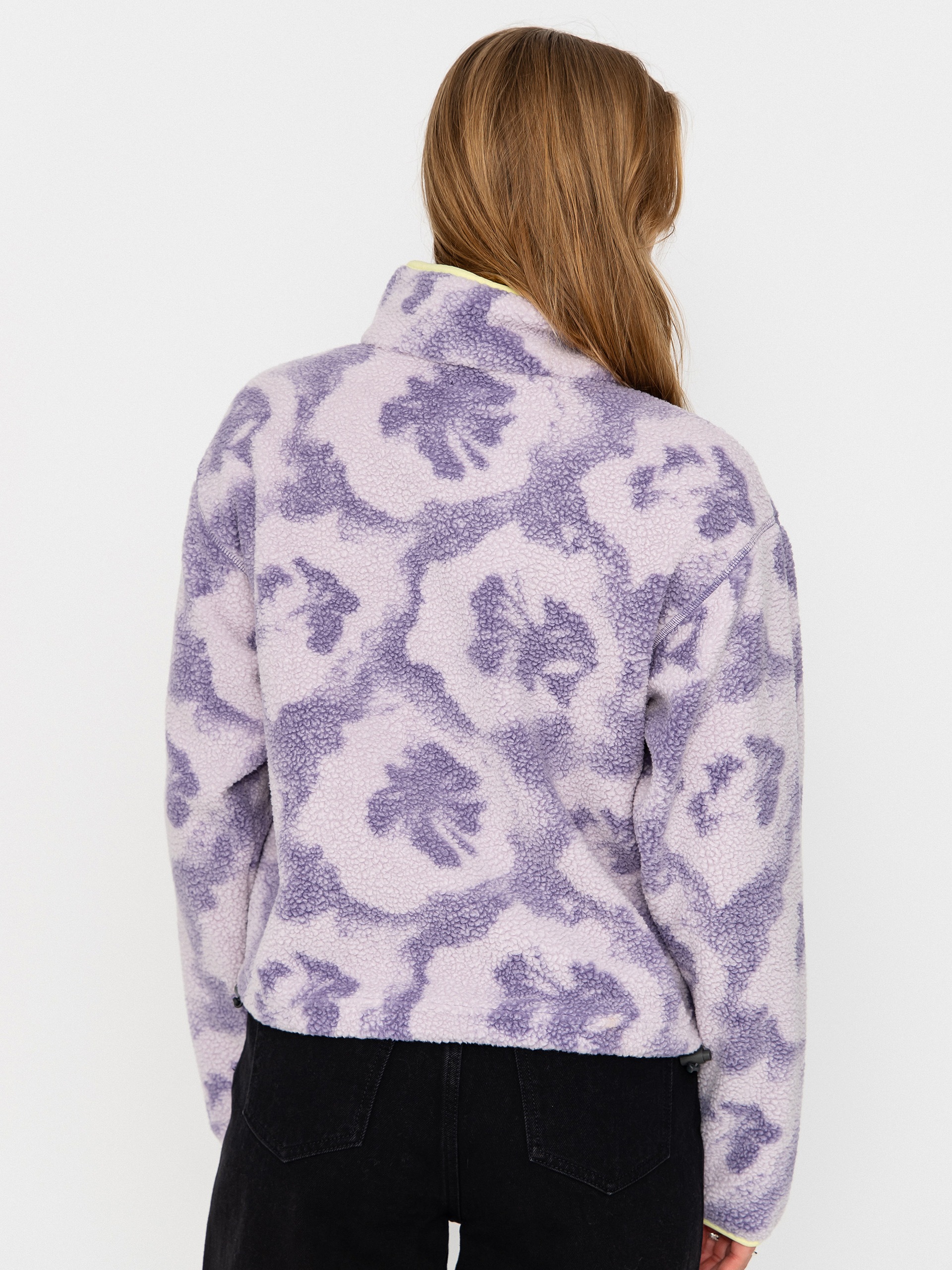 Damski Polar Columbia Helvetia II Printed Cropped Half Snap (stormwatch/sprayflower)