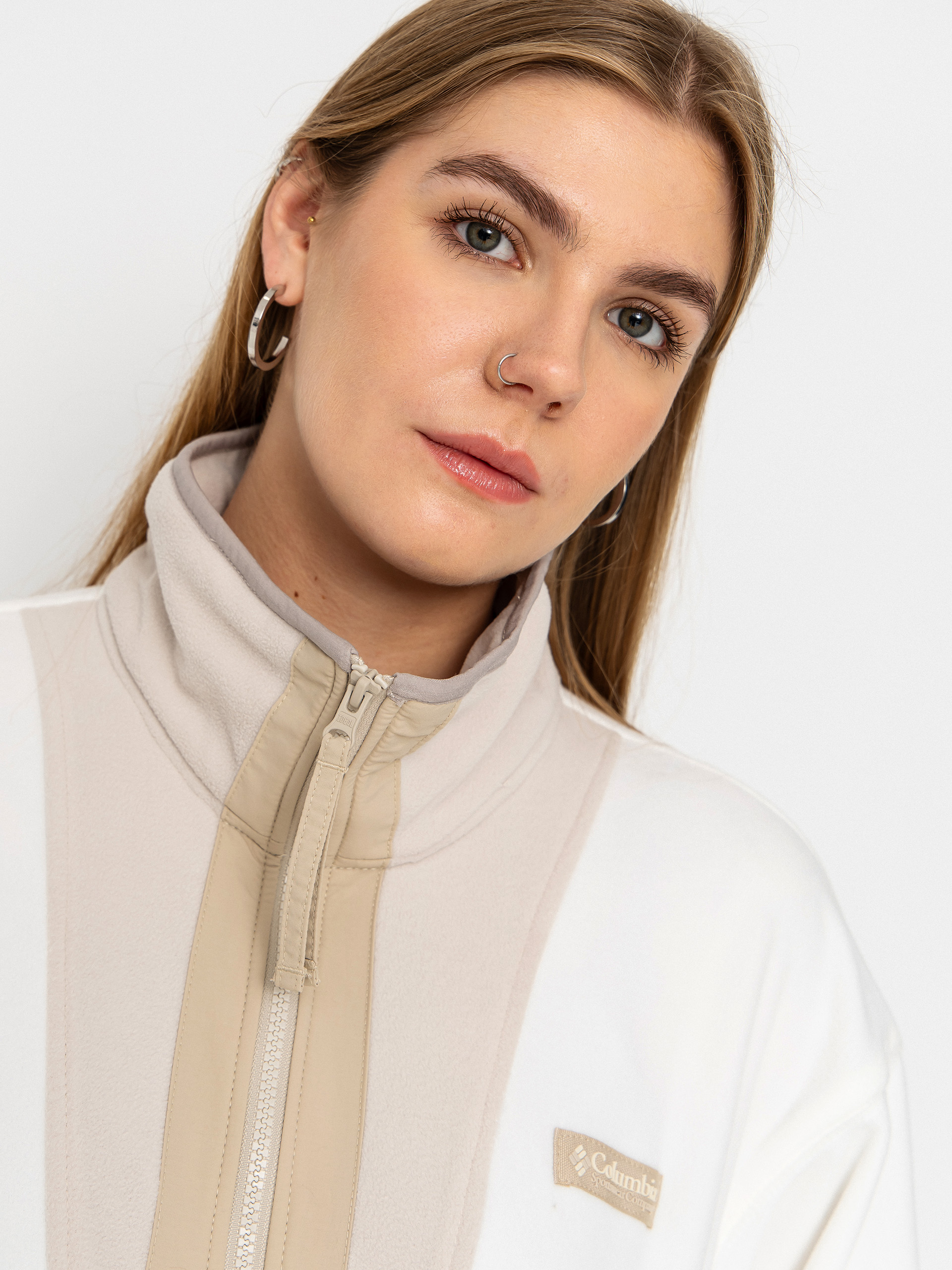 Damski Polar Columbia Backbowl II Full Zip (sea salt/dark stone/ancient fossil)
